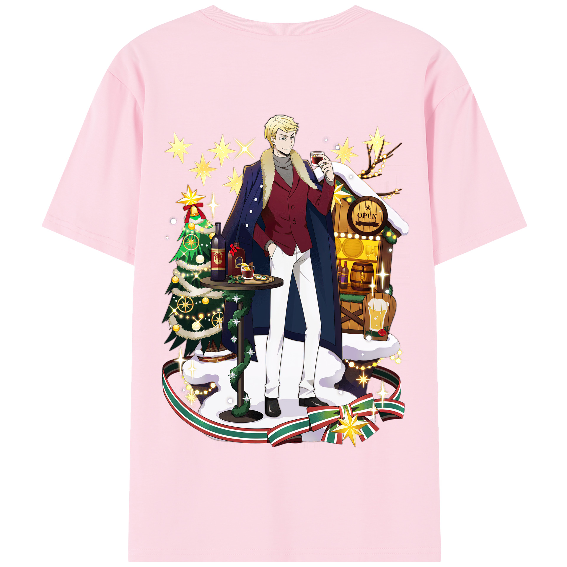（画像用） 文豪ストレイドッグス Bungo Stray Dogs 綿100％半袖Tシャツ（背面プリント）