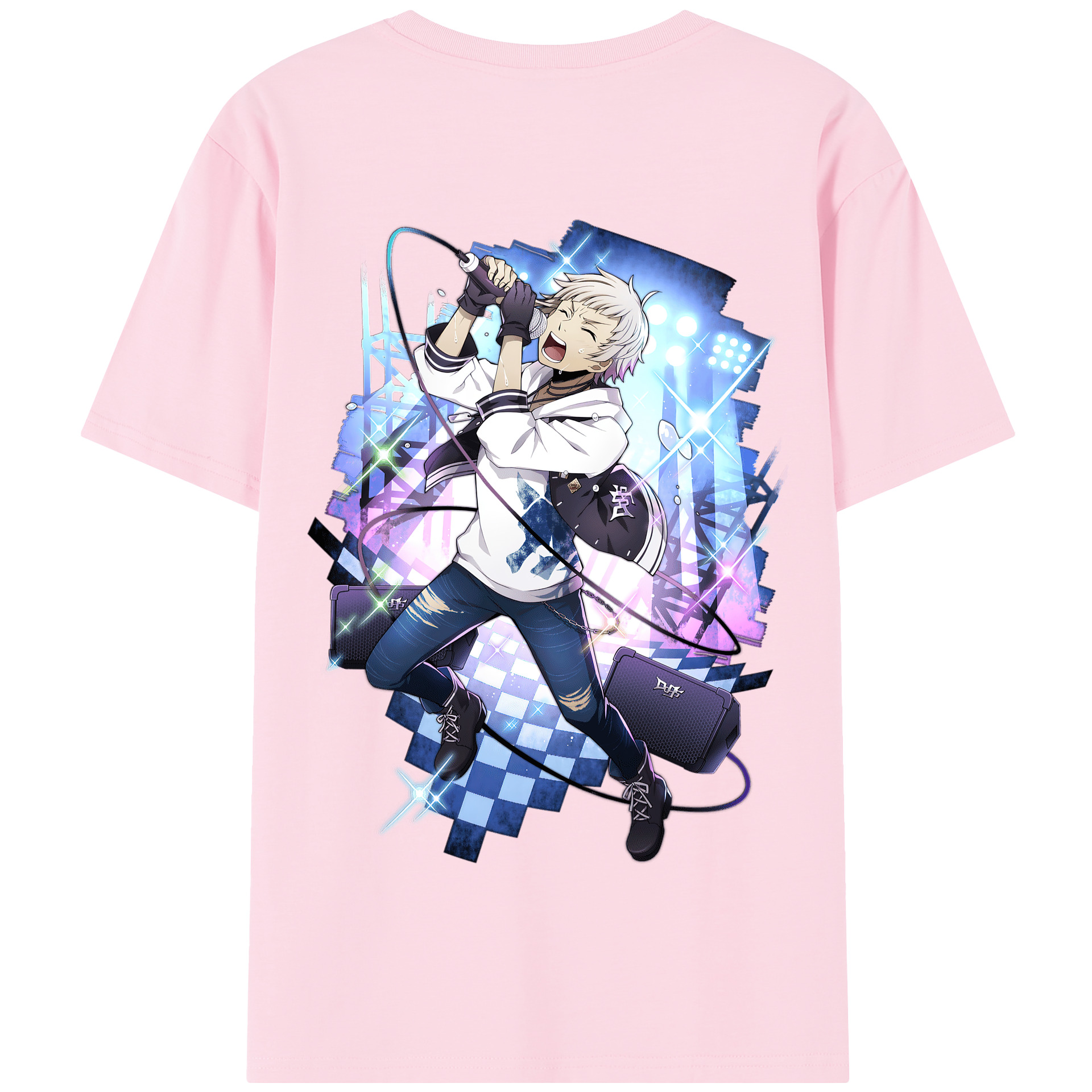（画像用） 文豪ストレイドッグス Bungo Stray Dogs 綿100％半袖Tシャツ（背面プリント）
