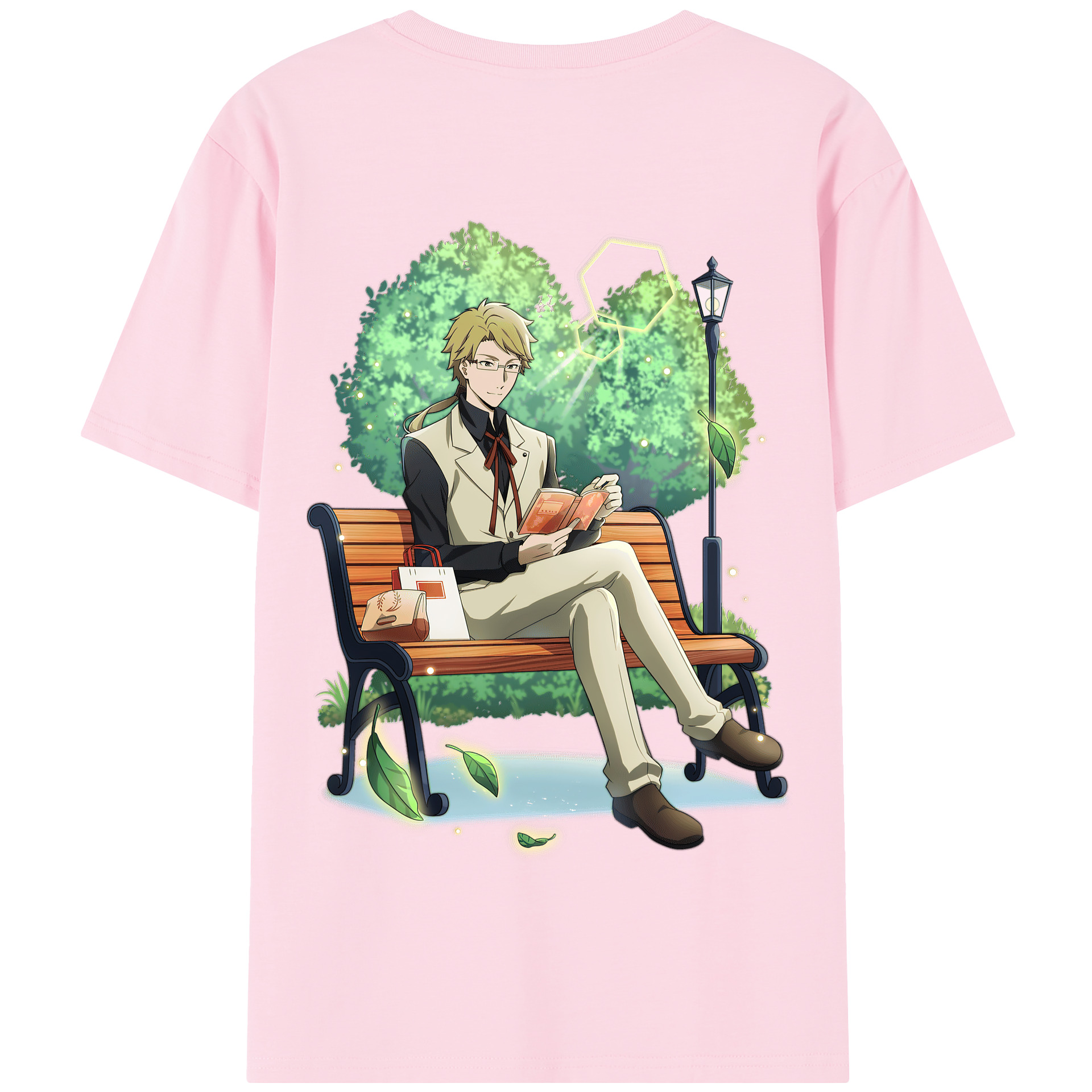（画像用） 文豪ストレイドッグス Bungo Stray Dogs 綿100％半袖Tシャツ（背面プリント）