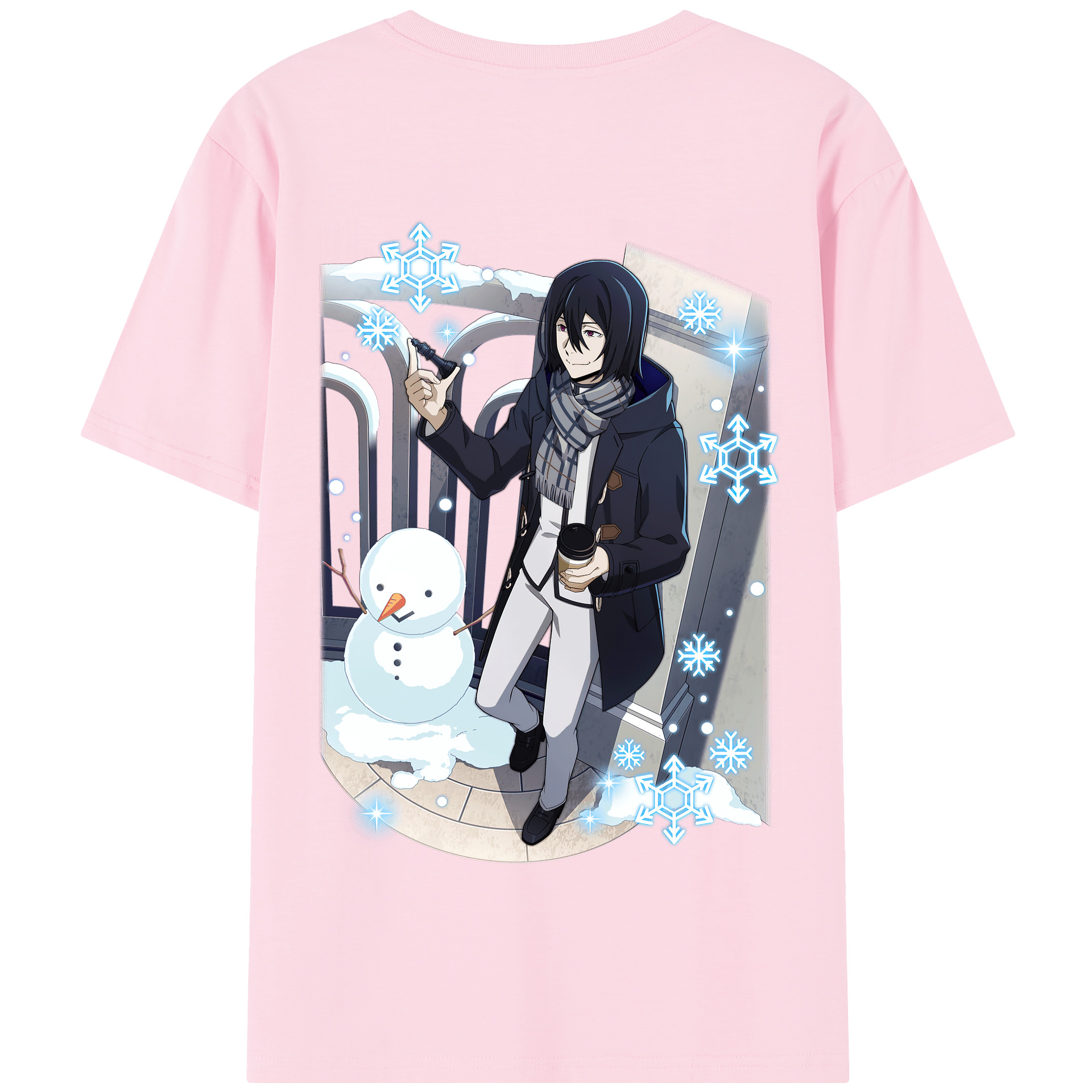 （画像用） 文豪ストレイドッグス Bungo Stray Dogs 綿100％半袖Tシャツ（背面プリント）