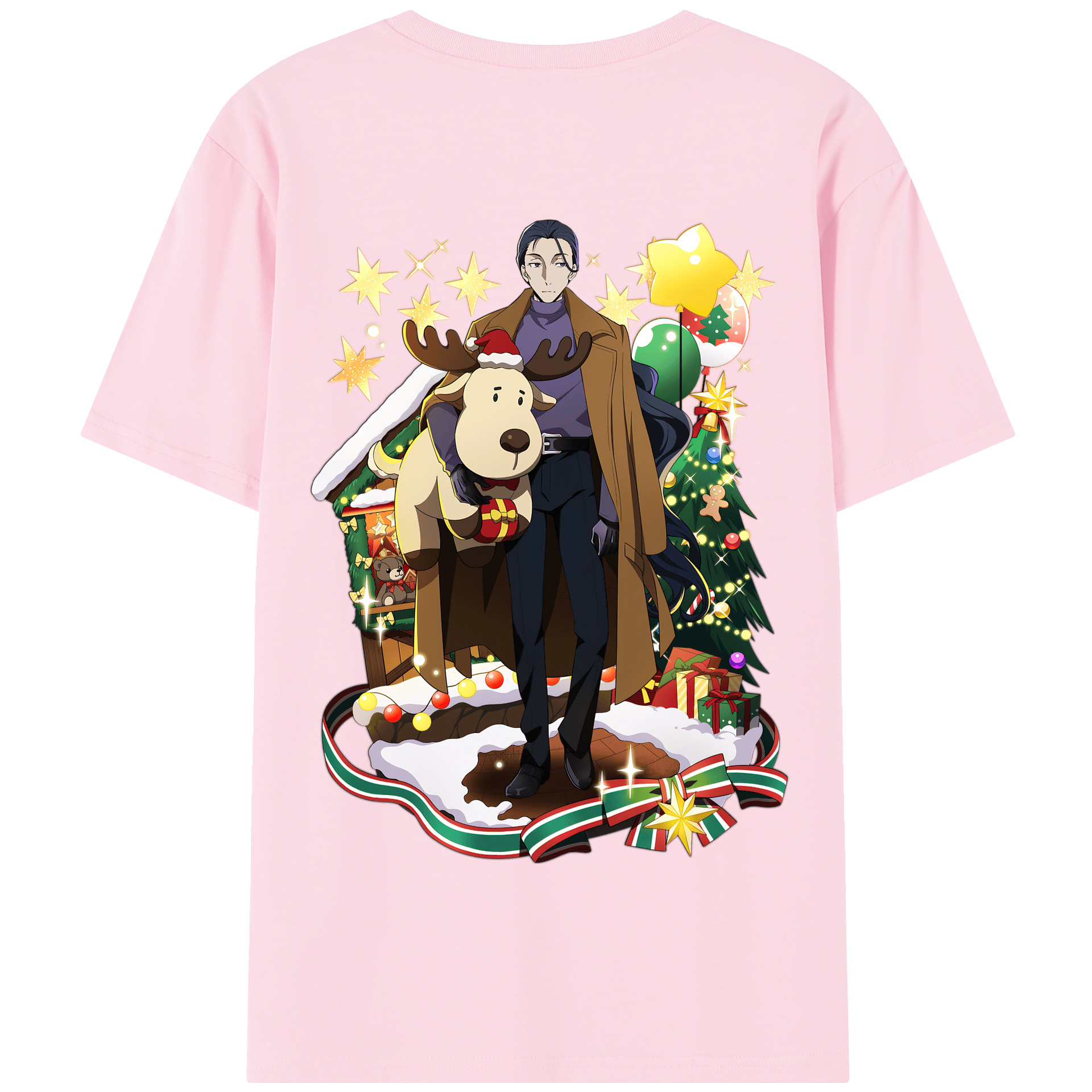 （画像用） 文豪ストレイドッグス Bungo Stray Dogs 綿100％半袖Tシャツ（背面プリント）
