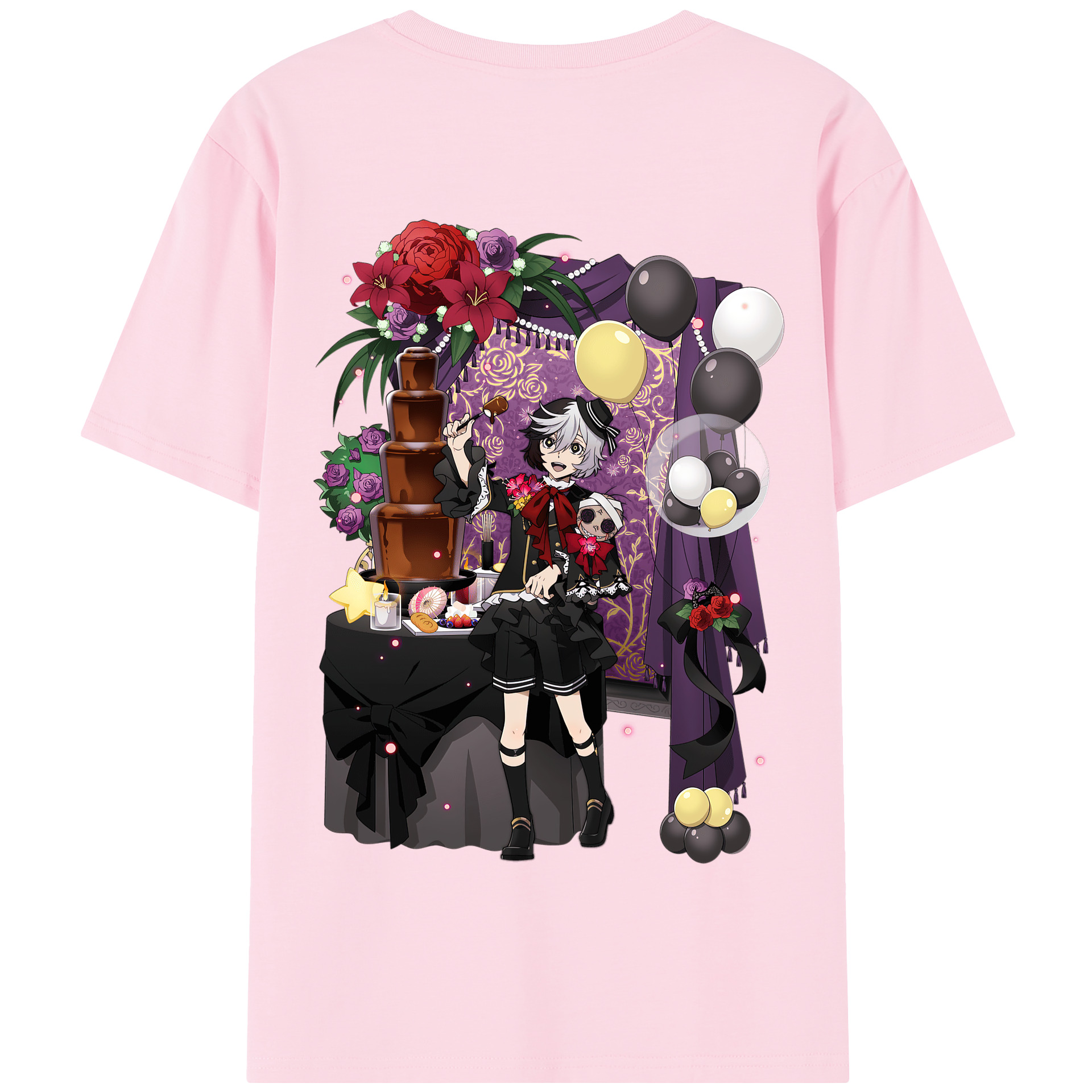 （画像用） 文豪ストレイドッグス Bungo Stray Dogs 綿100％半袖Tシャツ（背面プリント）