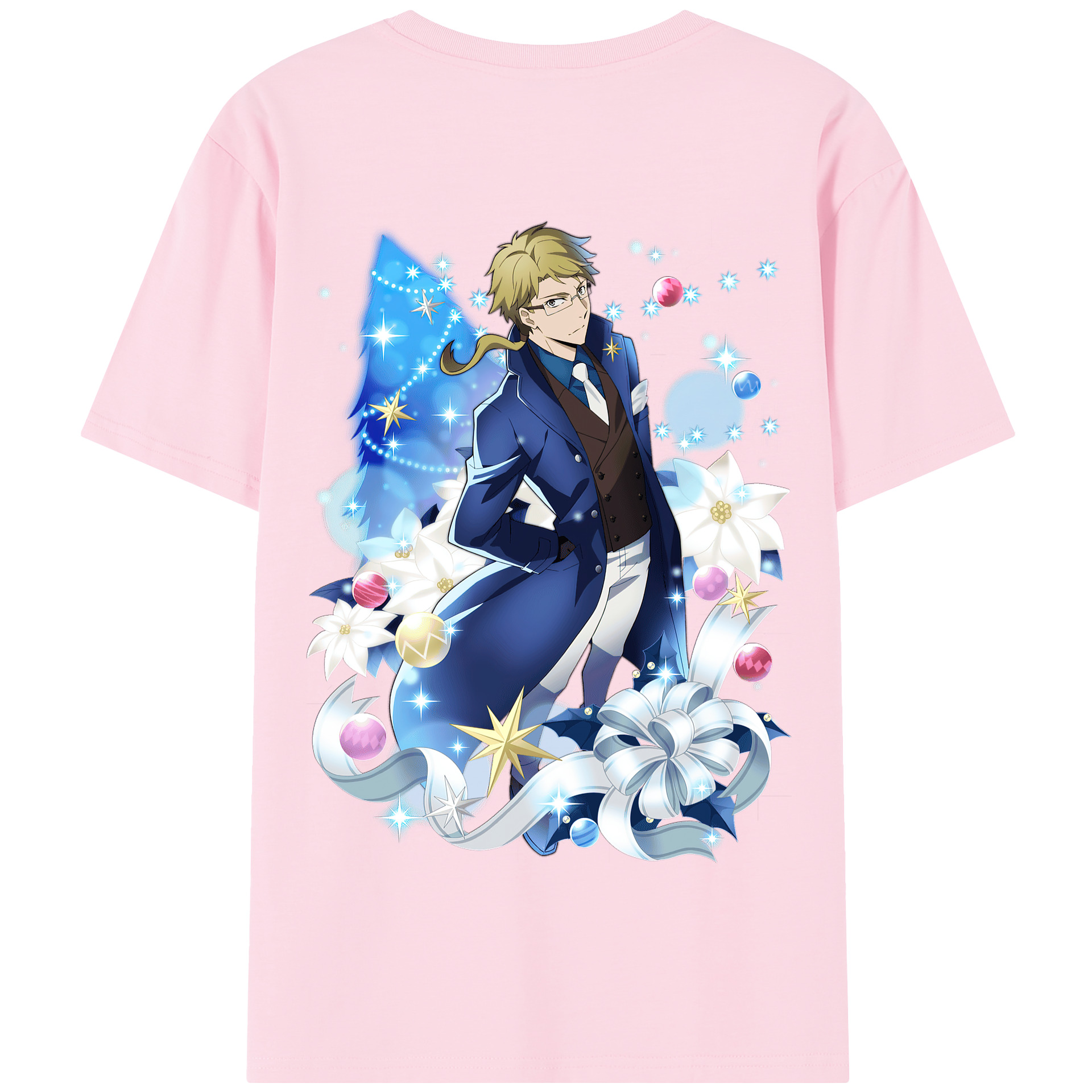 （画像用） 文豪ストレイドッグス Bungo Stray Dogs 綿100％半袖Tシャツ（背面プリント）