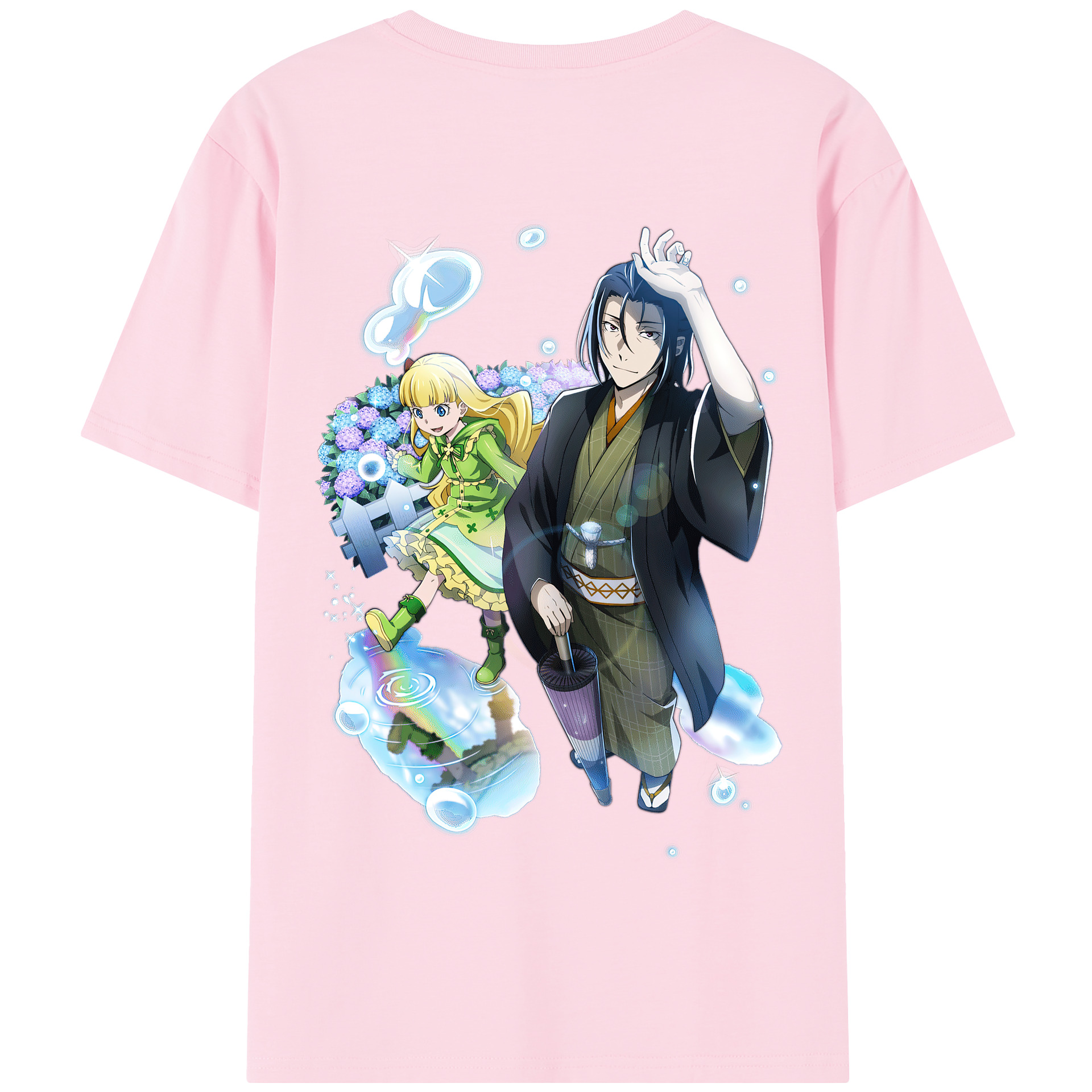 （画像用） 文豪ストレイドッグス Bungo Stray Dogs 綿100％半袖Tシャツ（背面プリント）