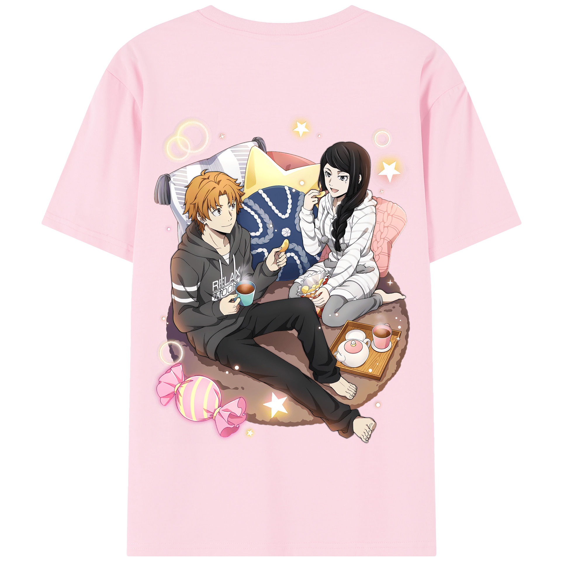 （画像用） 文豪ストレイドッグス Bungo Stray Dogs 綿100％半袖Tシャツ（背面プリント）
