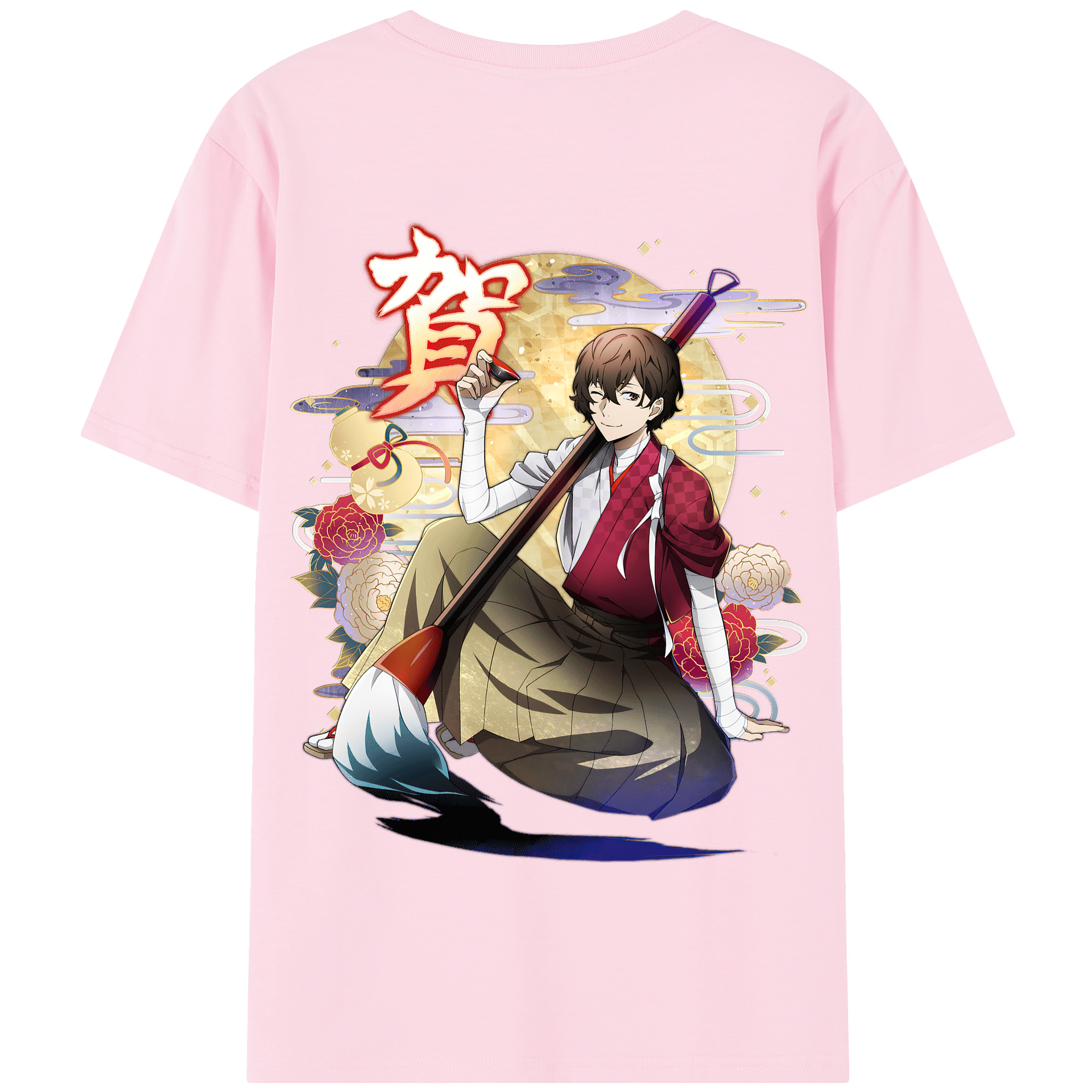 （画像用） 文豪ストレイドッグス Bungo Stray Dogs 綿100％半袖Tシャツ（背面プリント）