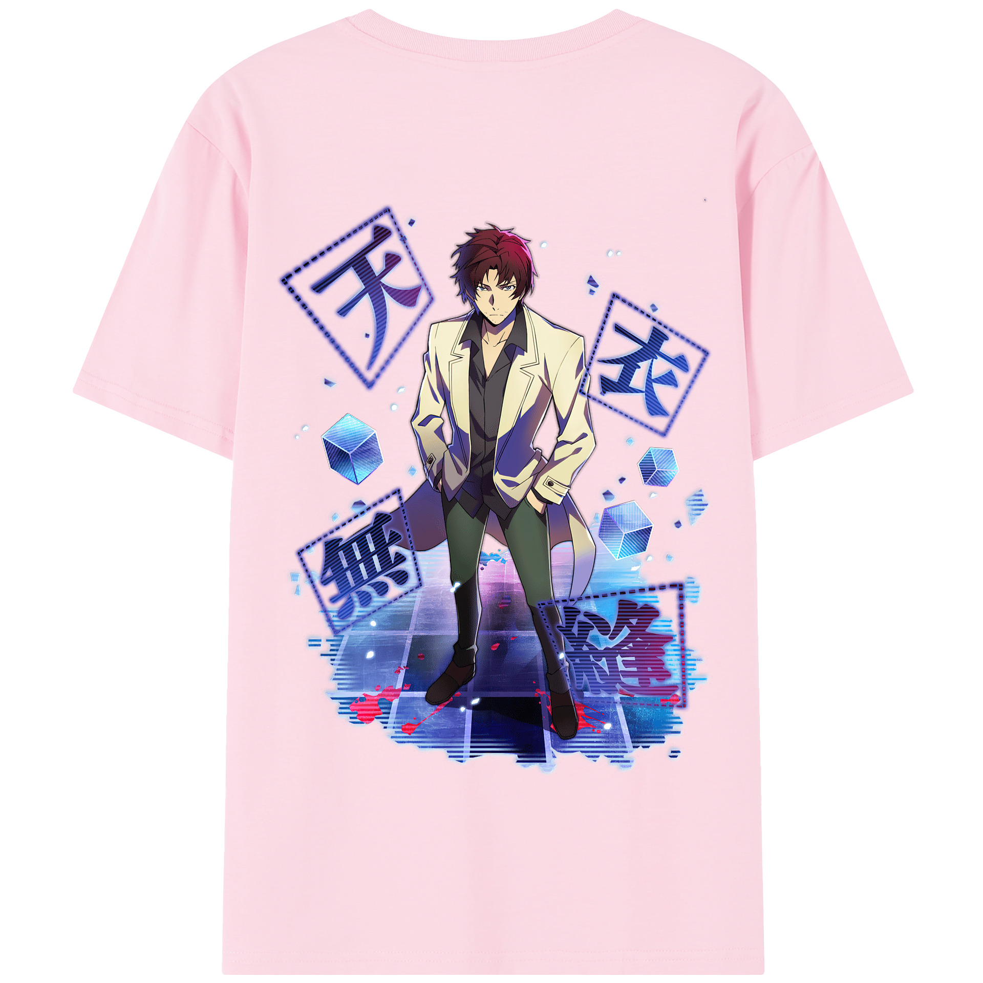 （画像用） 文豪ストレイドッグス Bungo Stray Dogs 綿100％半袖Tシャツ（背面プリント）