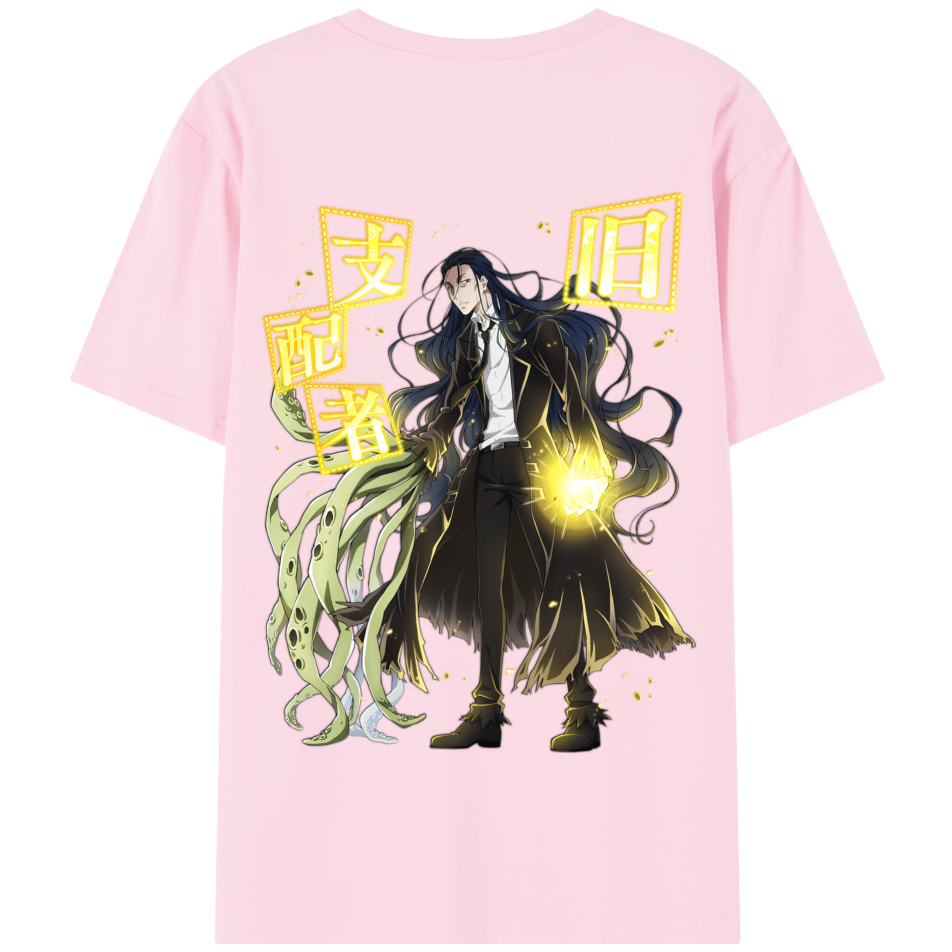 （画像用） 文豪ストレイドッグス Bungo Stray Dogs 綿100％半袖Tシャツ（背面プリント）