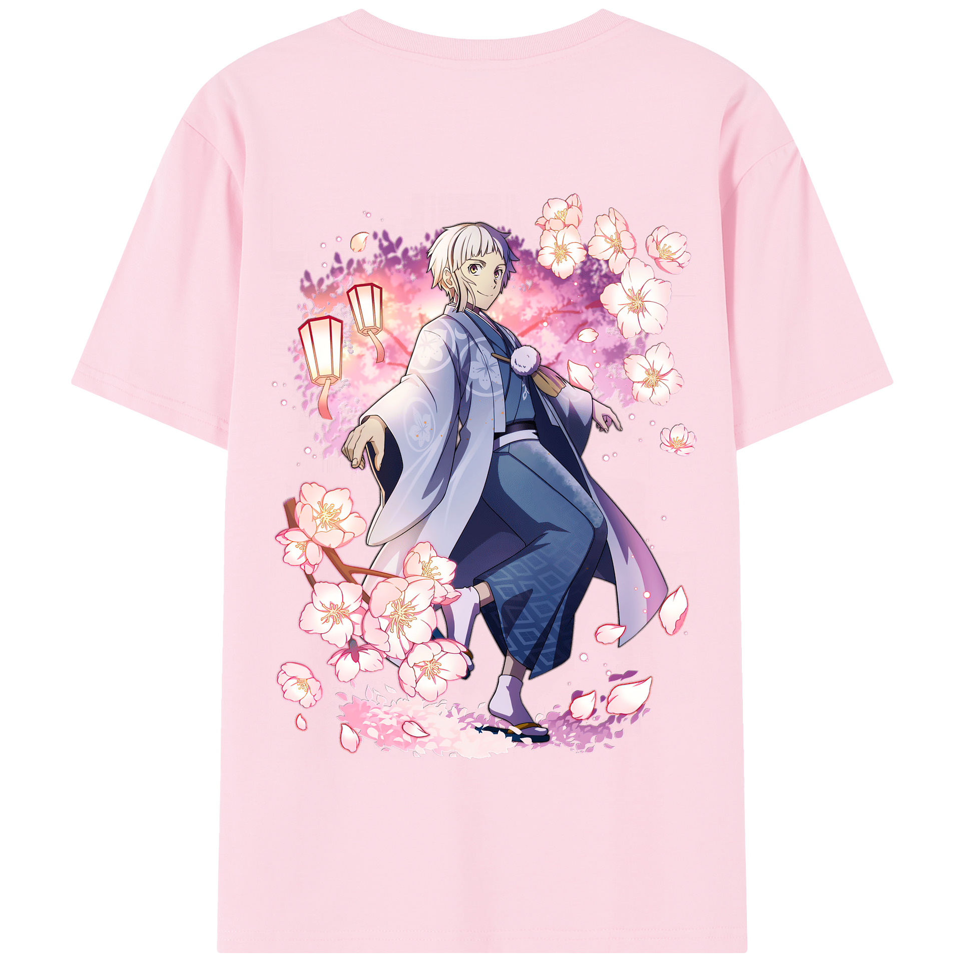 （画像用） 文豪ストレイドッグス Bungo Stray Dogs 綿100％半袖Tシャツ（背面プリント）