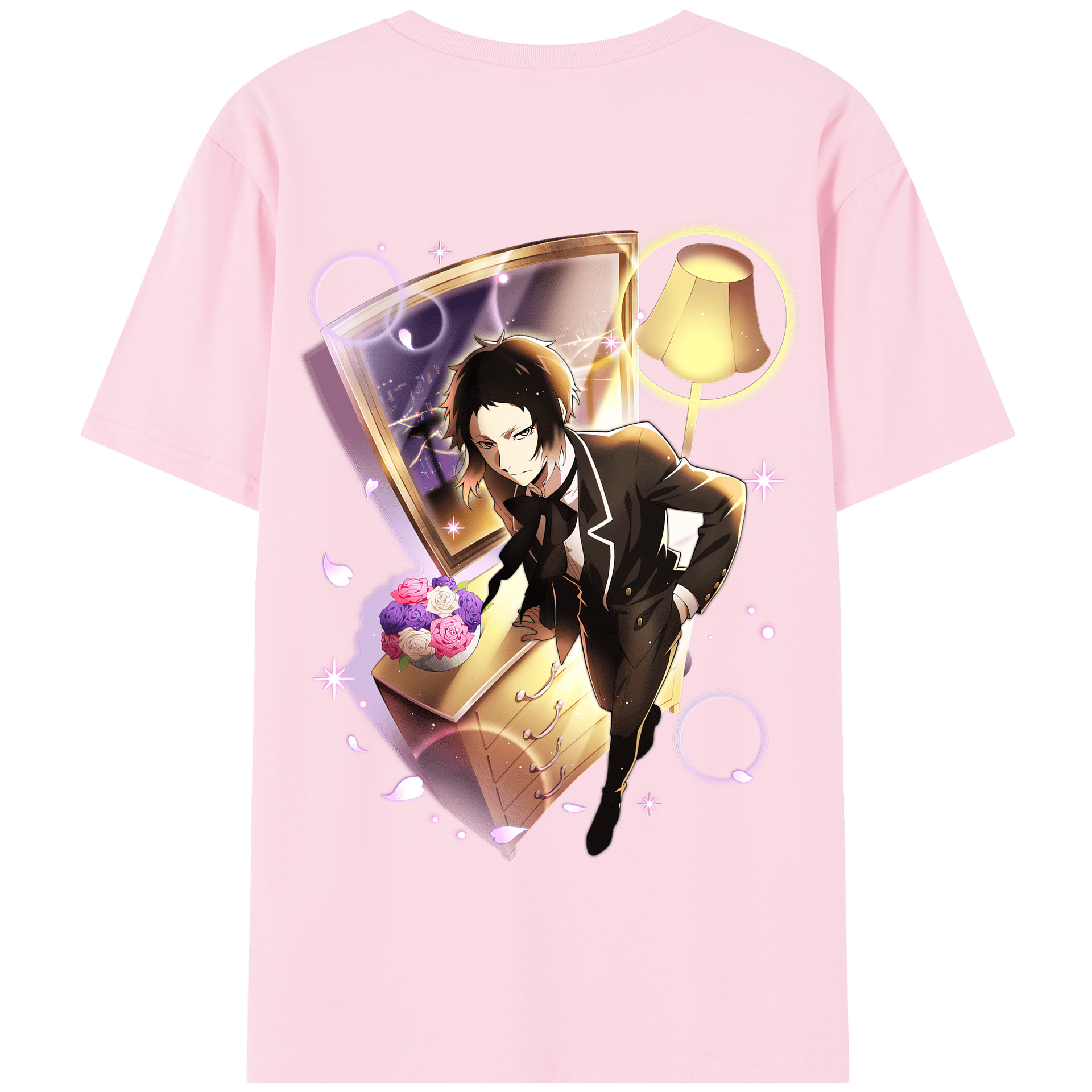 （画像用） 文豪ストレイドッグス Bungo Stray Dogs 綿100％半袖Tシャツ（背面プリント）