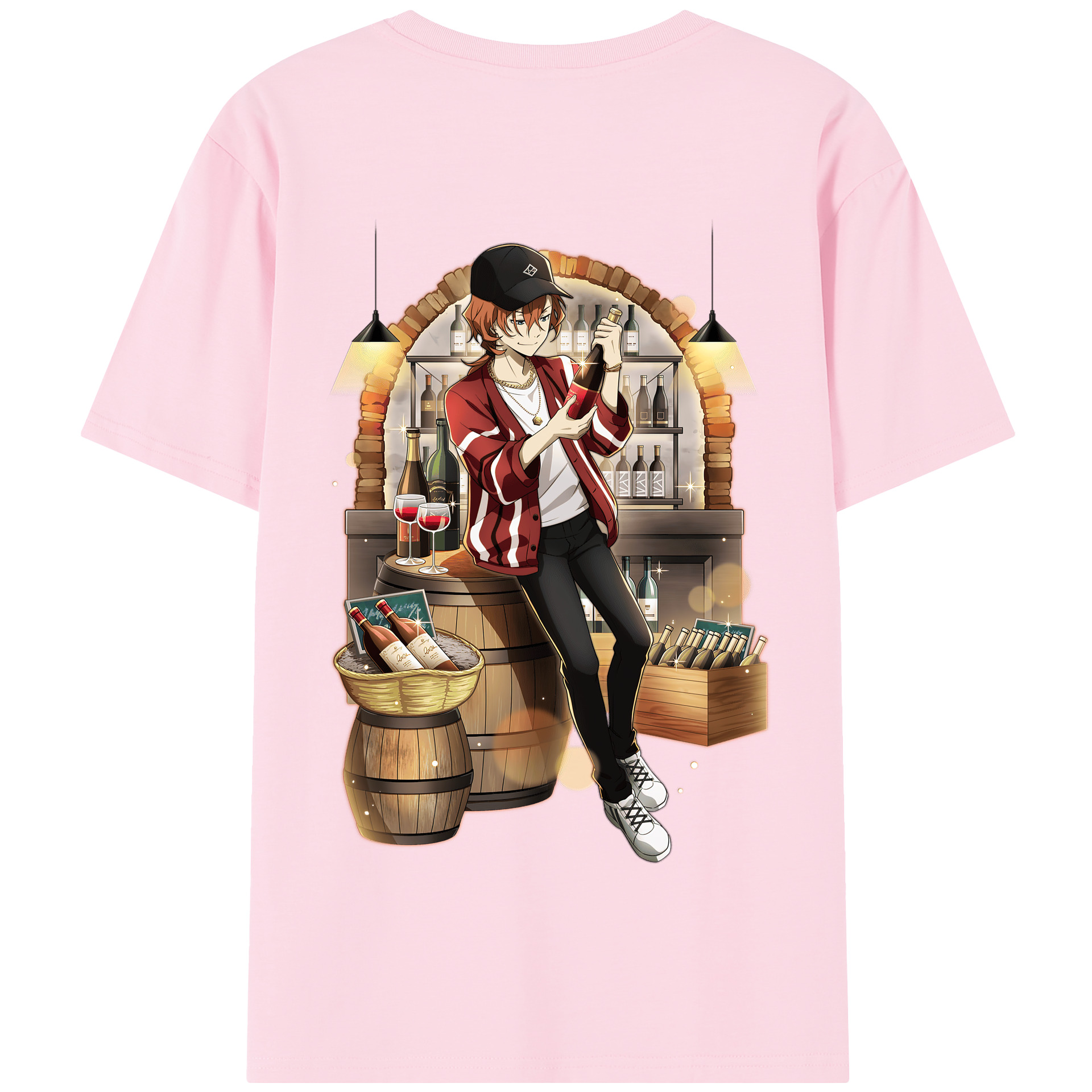 （画像用） 文豪ストレイドッグス Bungo Stray Dogs 綿100％半袖Tシャツ（背面プリント）