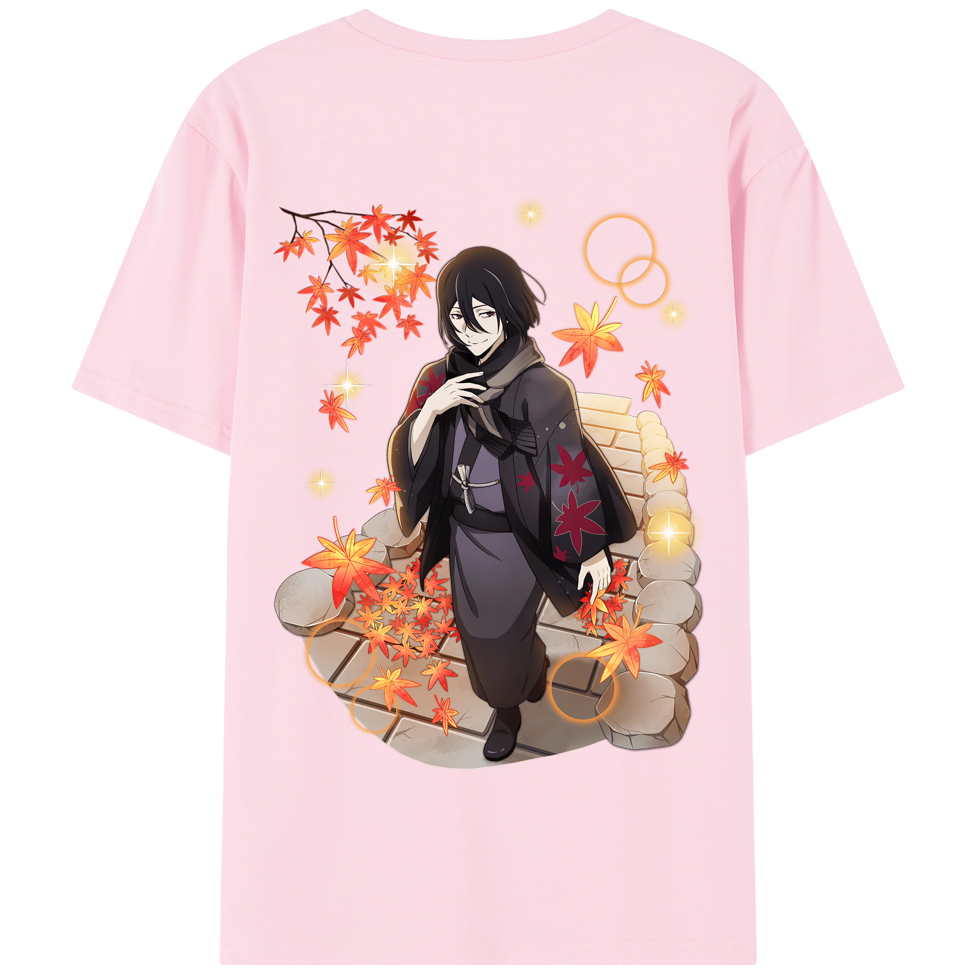 （画像用） 文豪ストレイドッグス Bungo Stray Dogs 綿100％半袖Tシャツ（背面プリント）