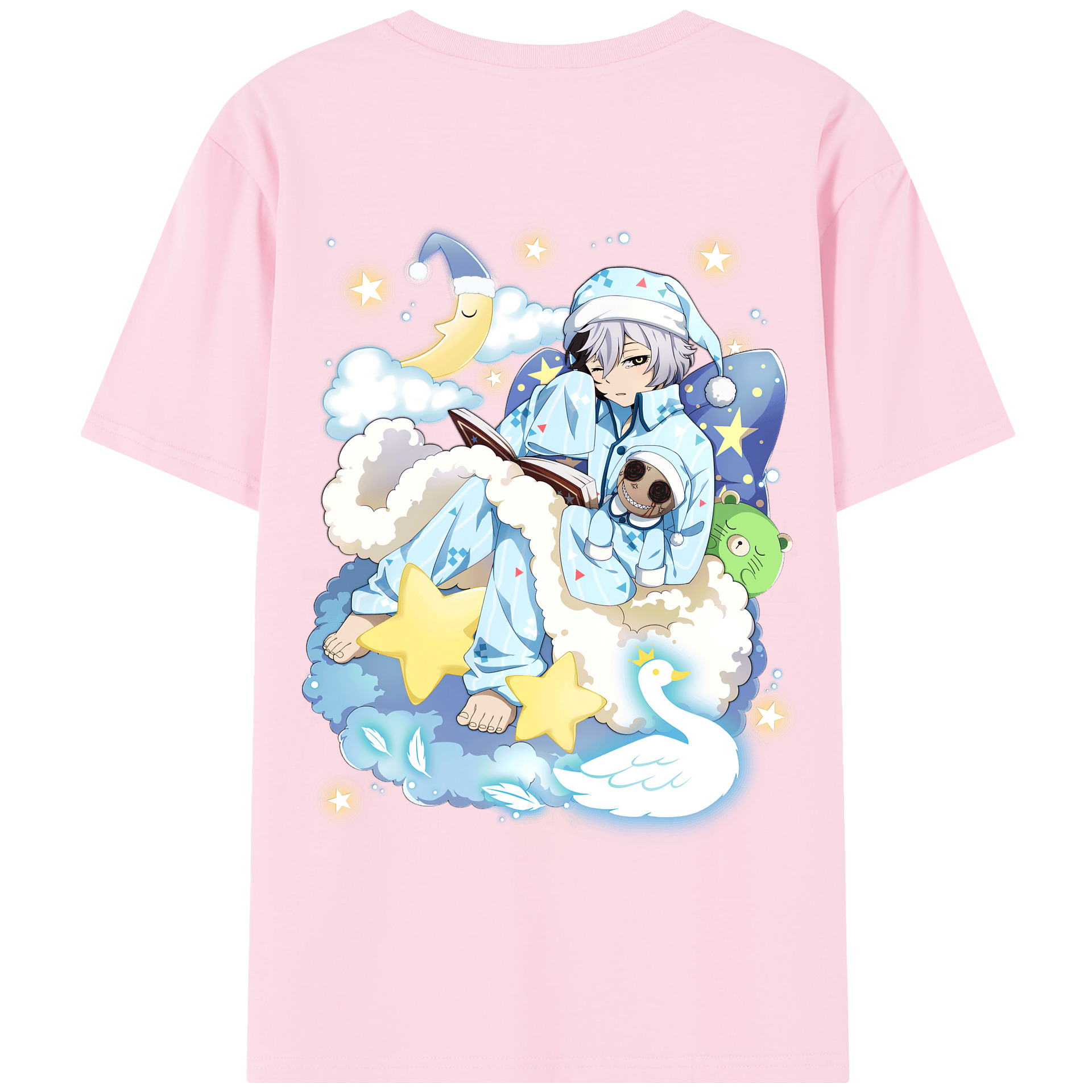 （画像用） 文豪ストレイドッグス Bungo Stray Dogs 綿100％半袖Tシャツ（背面プリント）