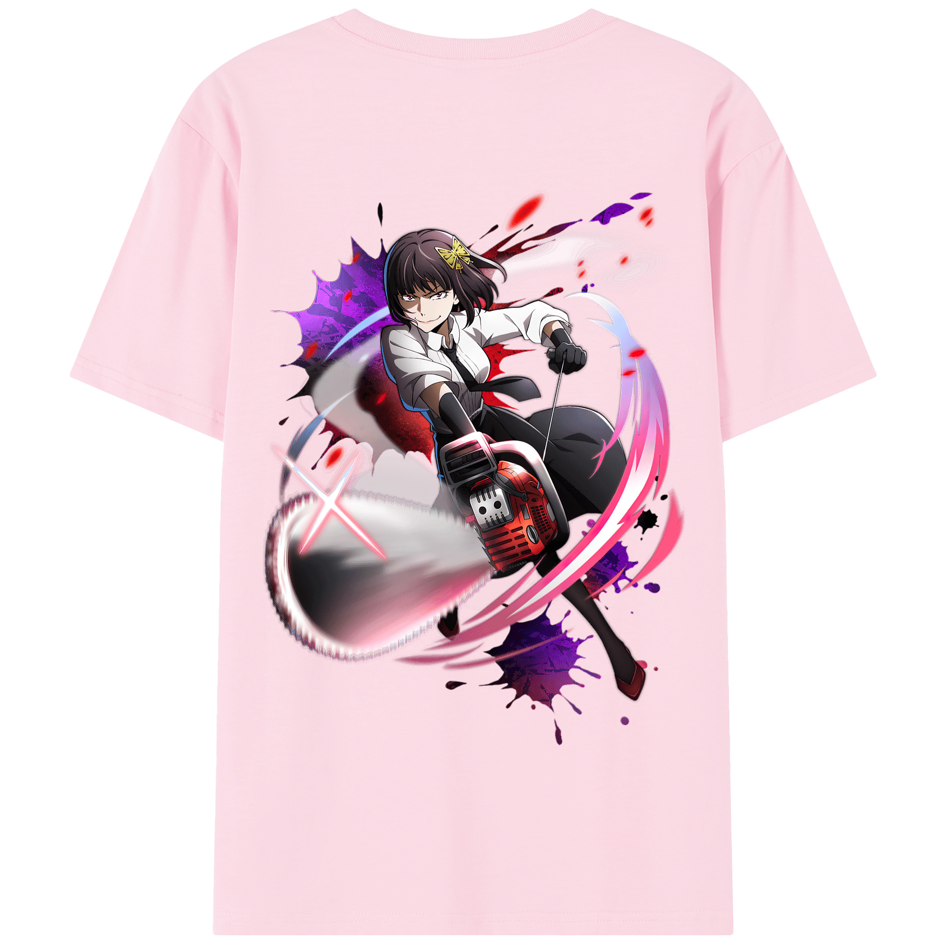 （画像用） 文豪ストレイドッグス Bungo Stray Dogs 綿100％半袖Tシャツ（背面プリント）