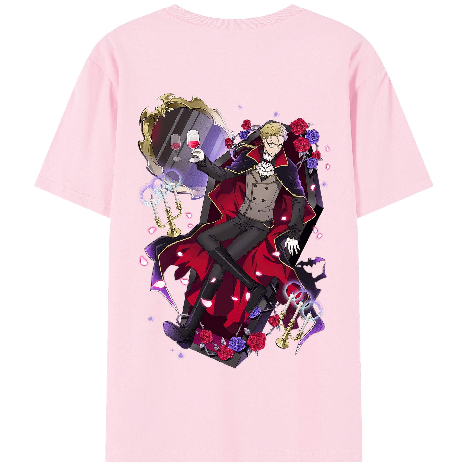 （画像用） 文豪ストレイドッグス Bungo Stray Dogs 綿100％半袖Tシャツ（背面プリント）