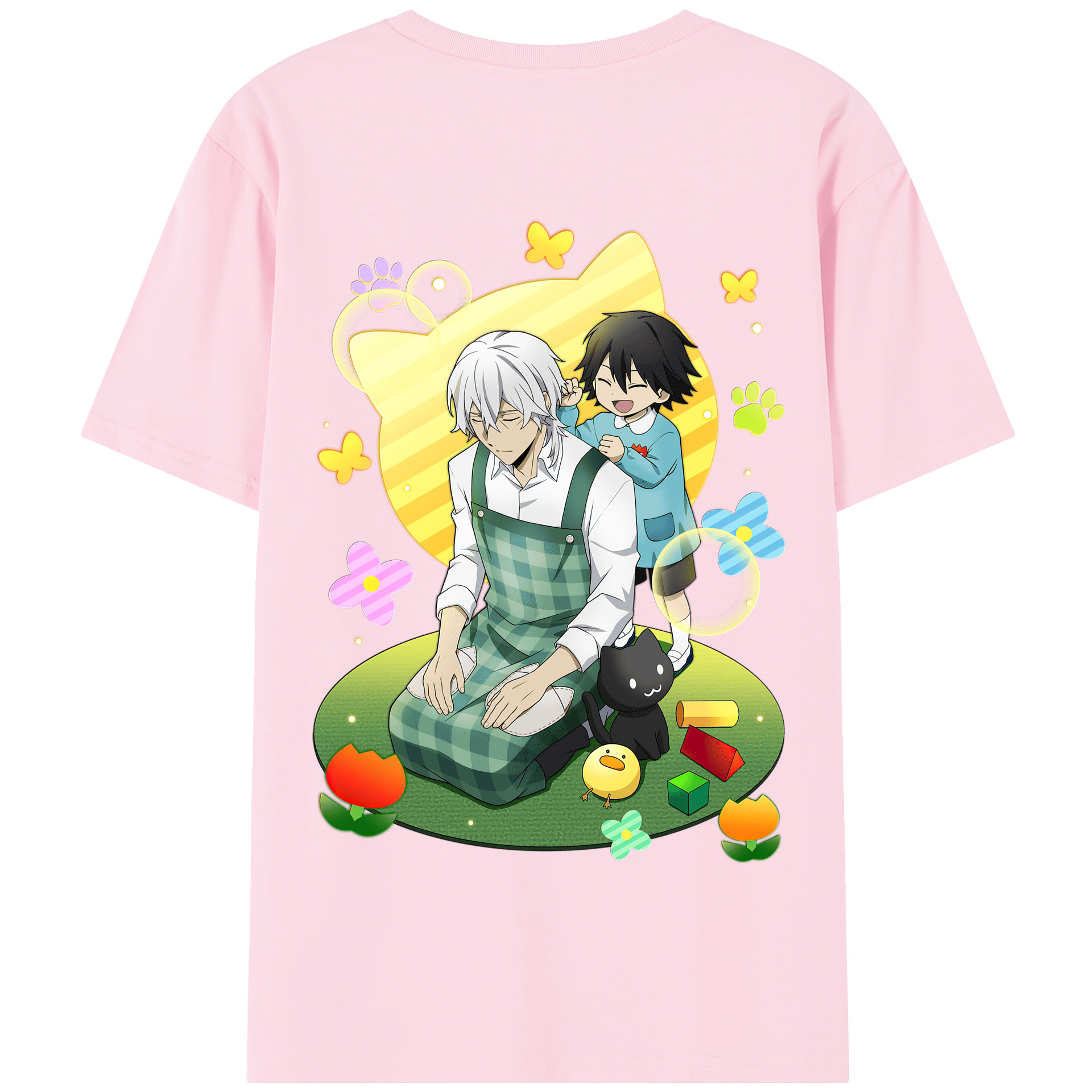 （画像用） 文豪ストレイドッグス Bungo Stray Dogs 綿100％半袖Tシャツ（背面プリント）
