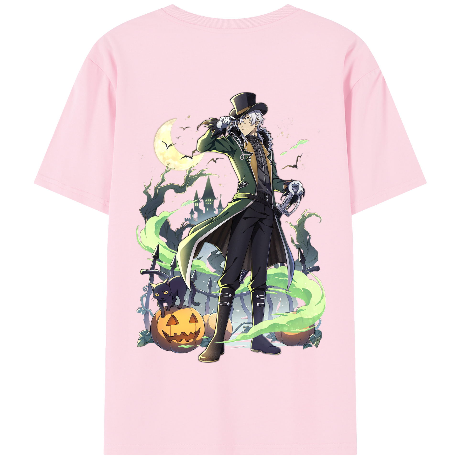 （画像用） 文豪ストレイドッグス Bungo Stray Dogs 綿100％半袖Tシャツ（背面プリント）