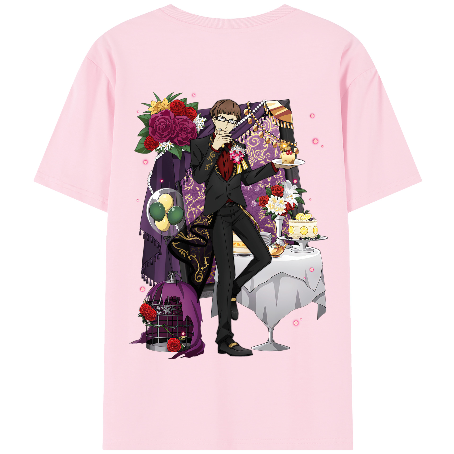 （画像用） 文豪ストレイドッグス Bungo Stray Dogs 綿100％半袖Tシャツ（背面プリント）