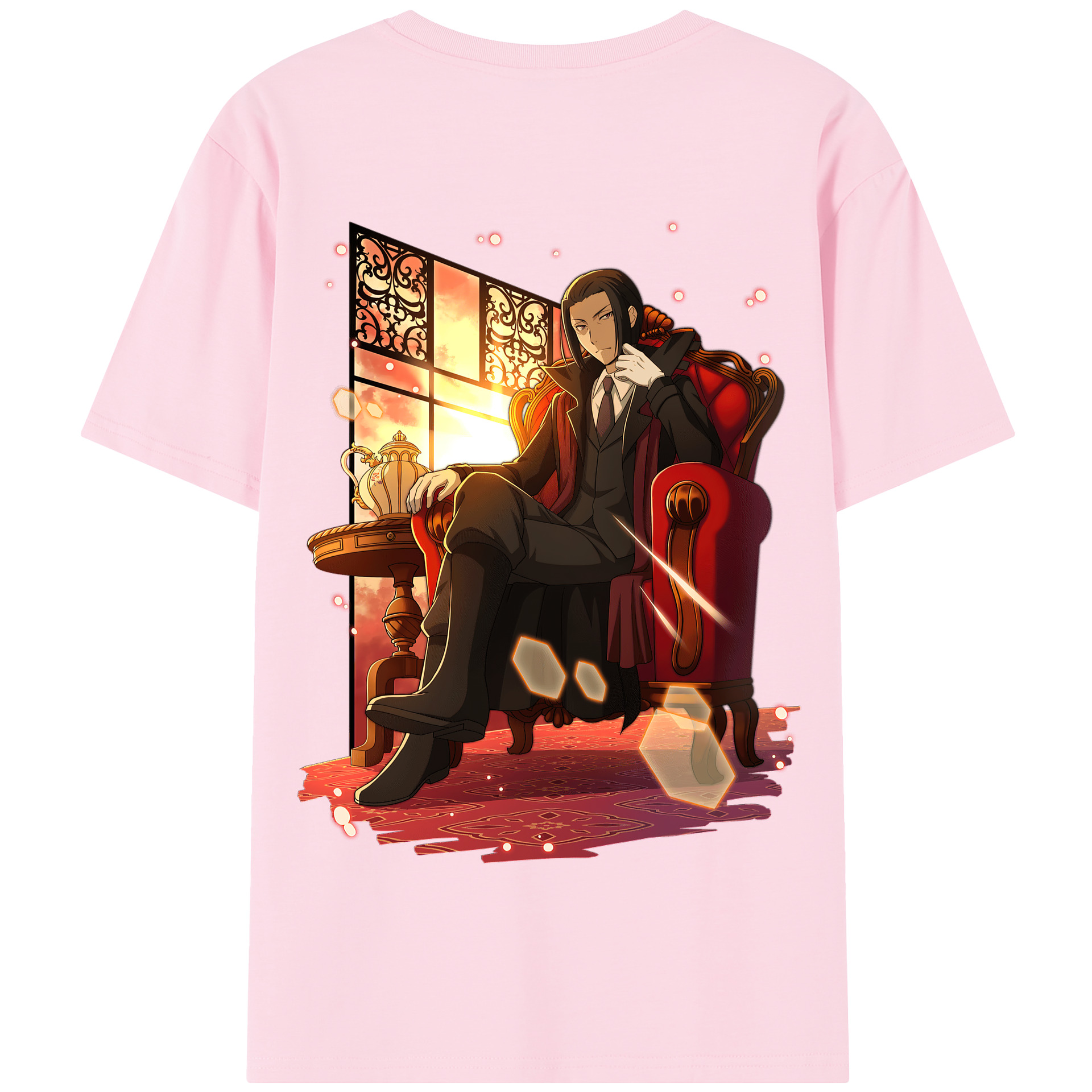 （画像用） 文豪ストレイドッグス Bungo Stray Dogs 綿100％半袖Tシャツ（背面プリント）