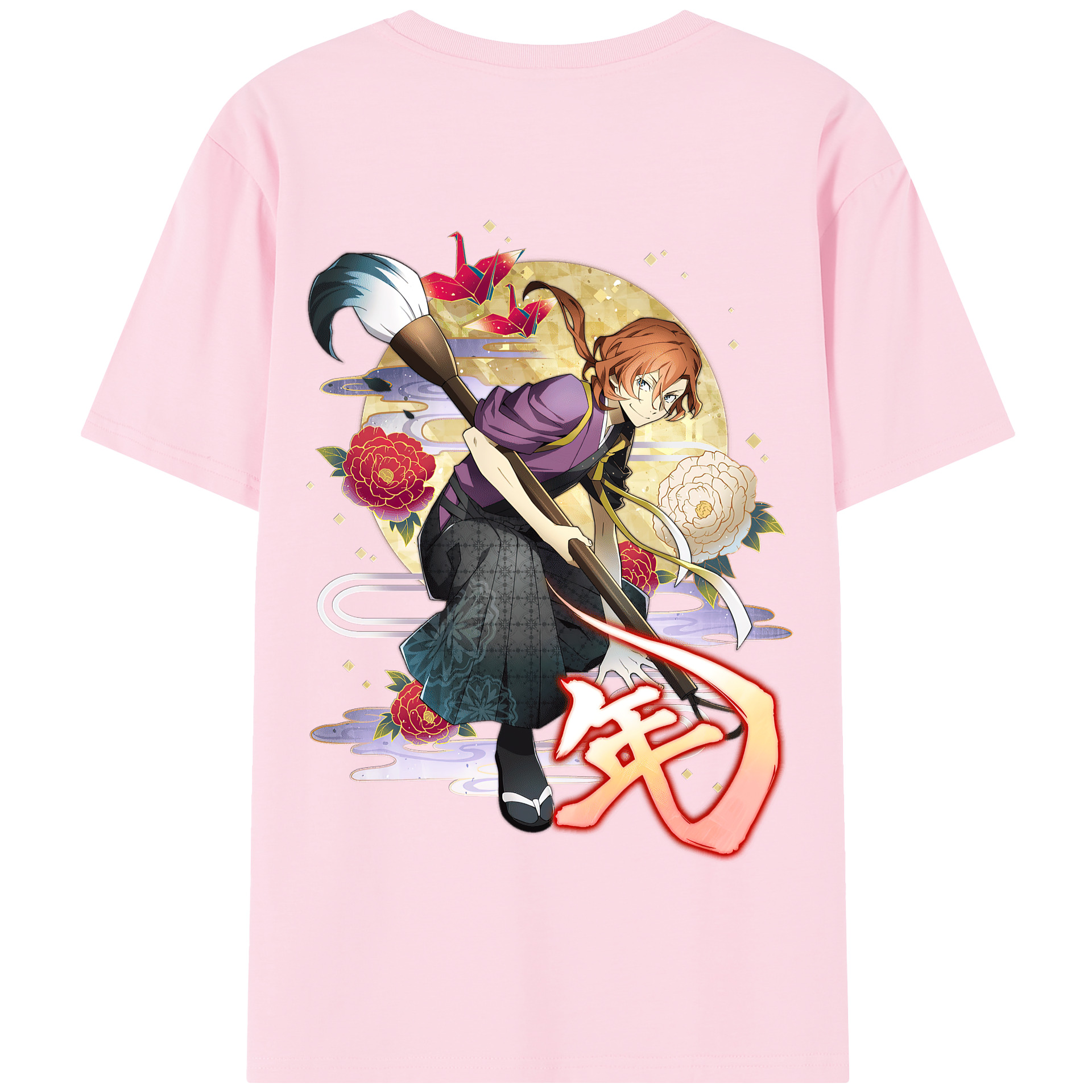 （画像用） 文豪ストレイドッグス Bungo Stray Dogs 綿100％半袖Tシャツ（背面プリント）