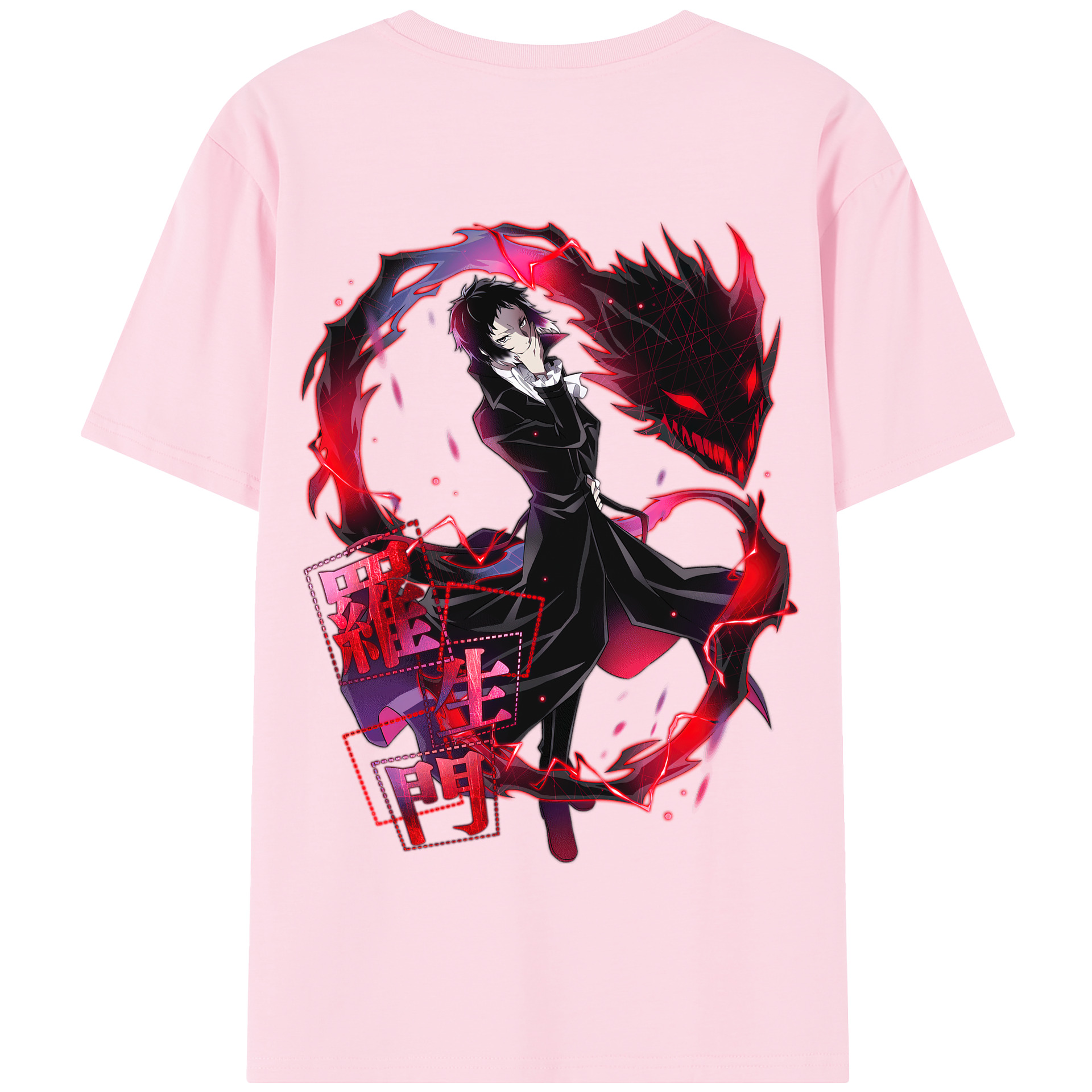 （画像用） 文豪ストレイドッグス Bungo Stray Dogs 綿100％半袖Tシャツ（背面プリント）