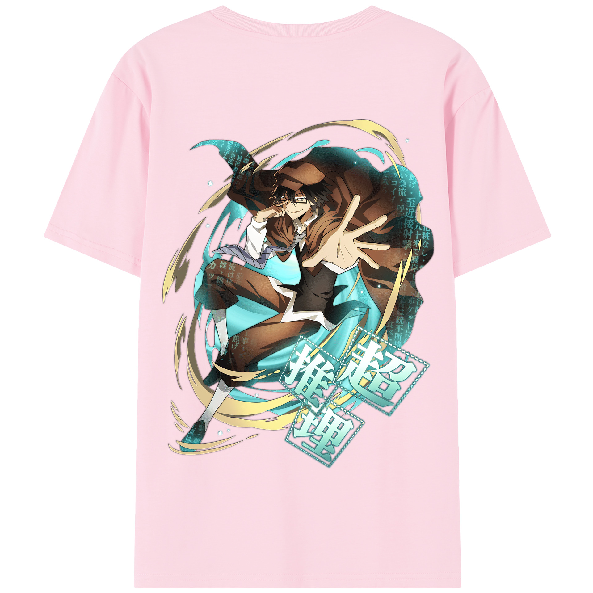 （画像用） 文豪ストレイドッグス Bungo Stray Dogs 綿100％半袖Tシャツ（背面プリント）