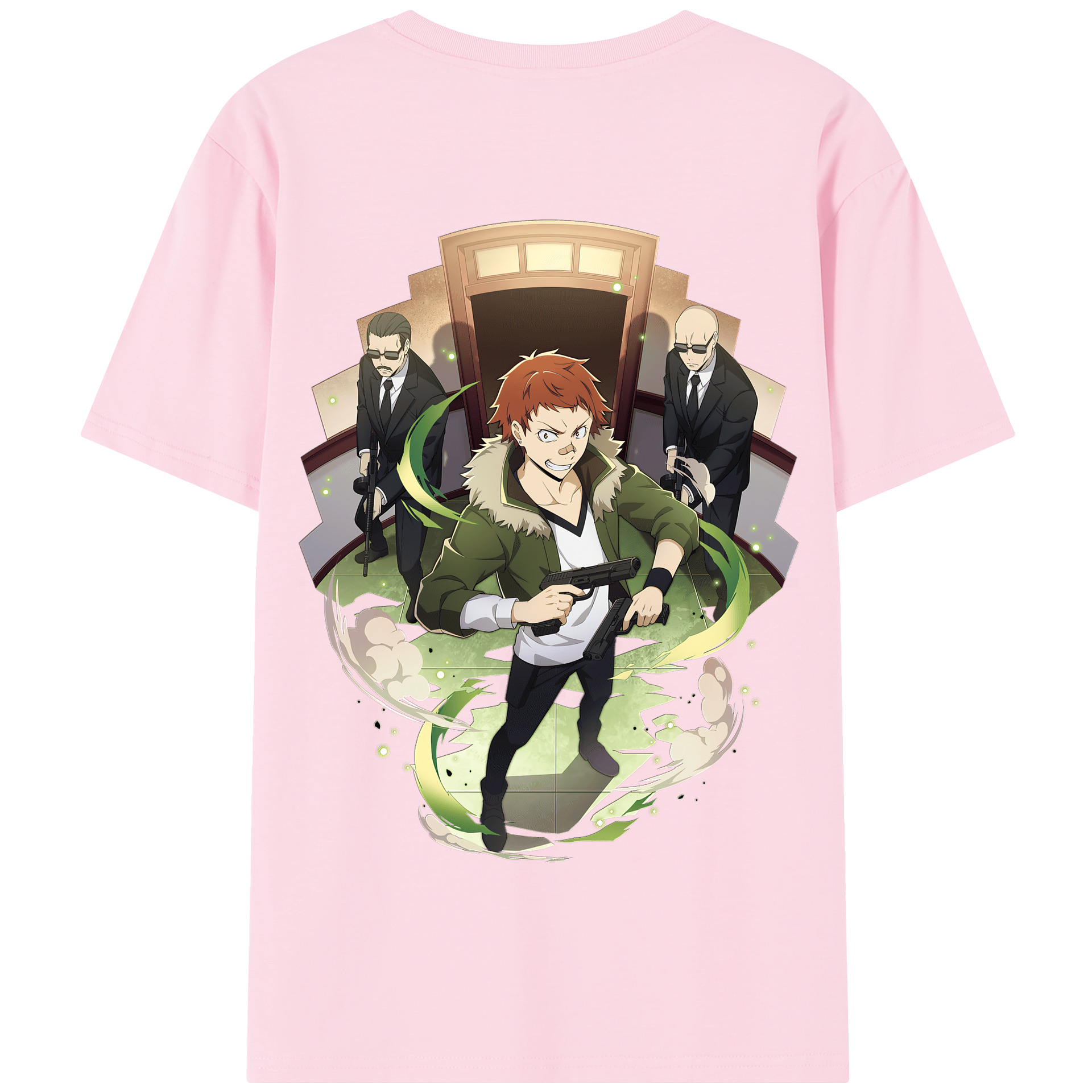 （画像用） 文豪ストレイドッグス Bungo Stray Dogs 綿100％半袖Tシャツ（背面プリント）