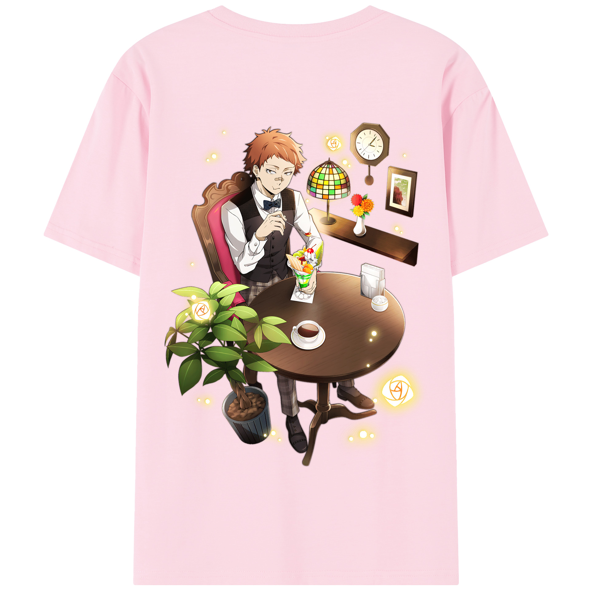 （画像用） 文豪ストレイドッグス Bungo Stray Dogs 綿100％半袖Tシャツ（背面プリント）