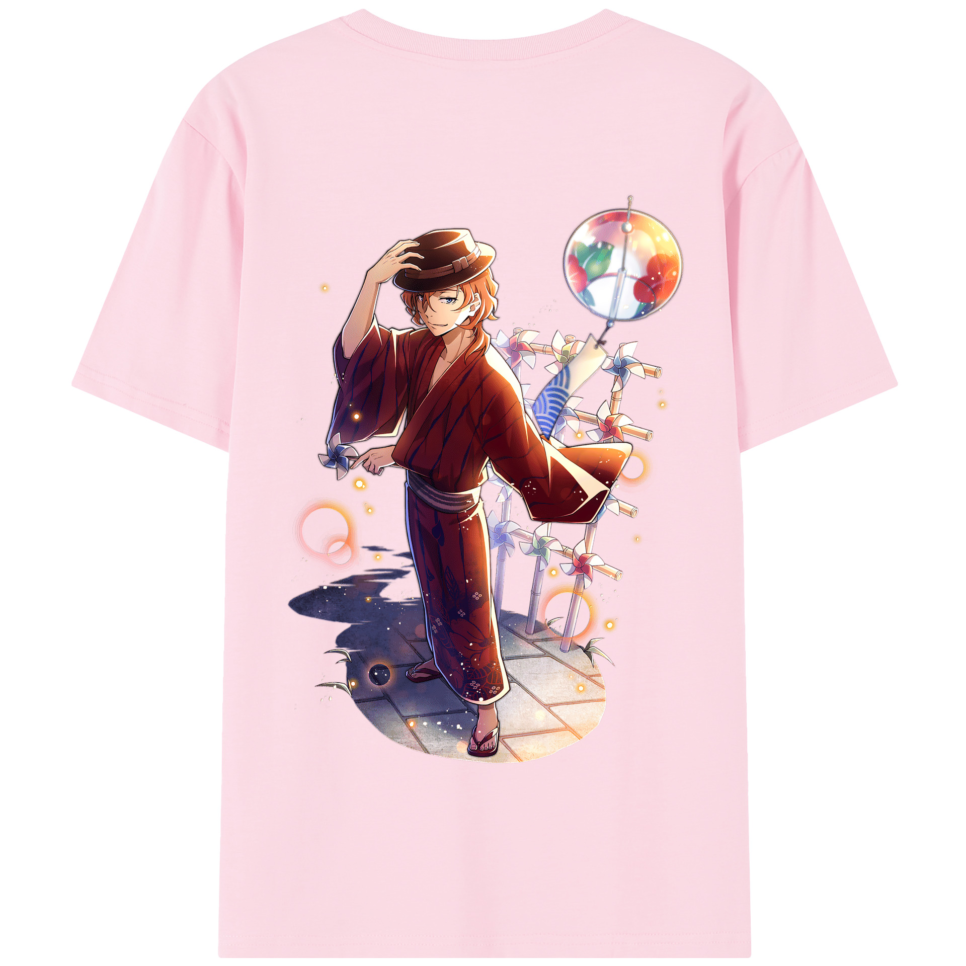 （画像用） 文豪ストレイドッグス Bungo Stray Dogs 綿100％半袖Tシャツ（背面プリント）