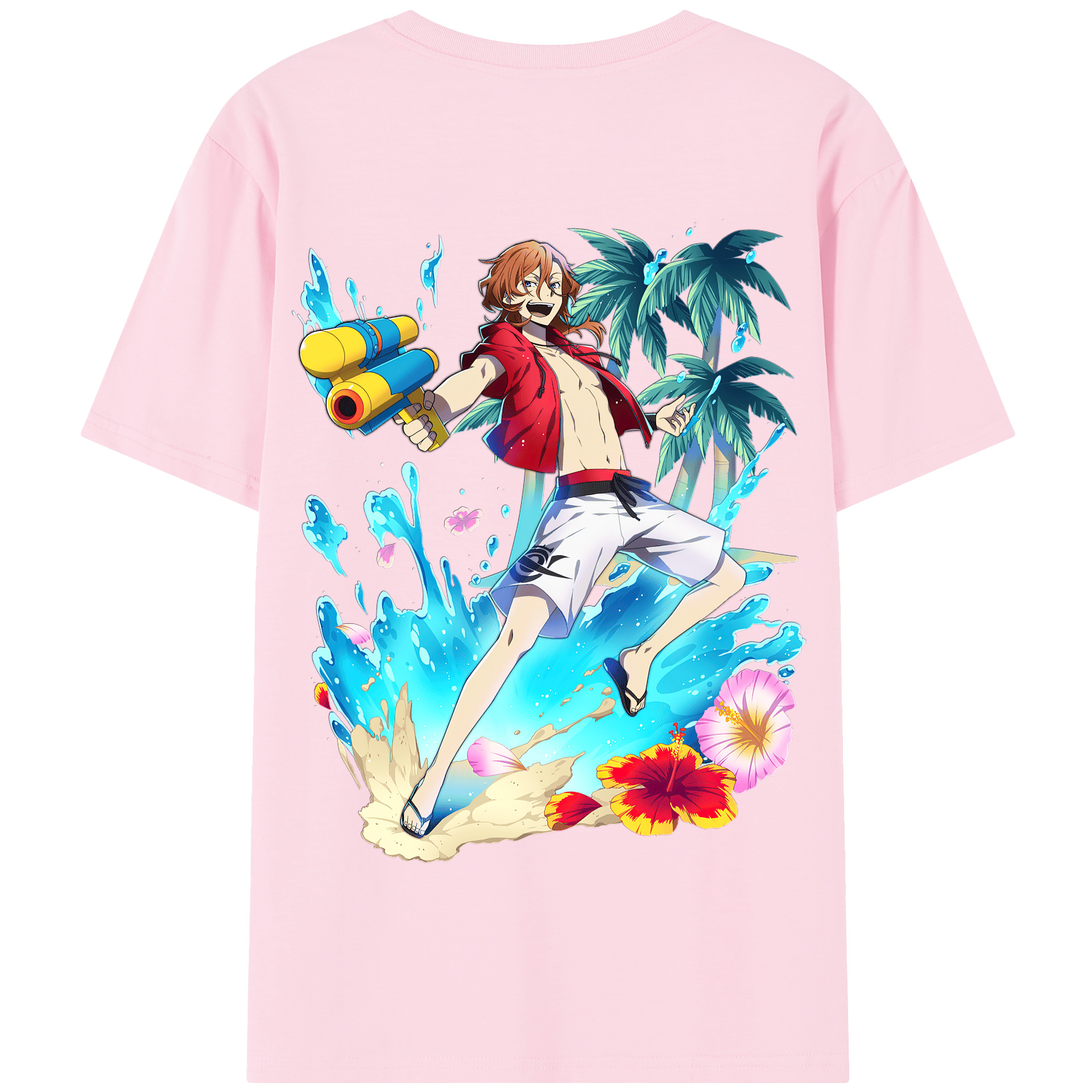 （画像用） 文豪ストレイドッグス Bungo Stray Dogs 綿100％半袖Tシャツ（背面プリント）