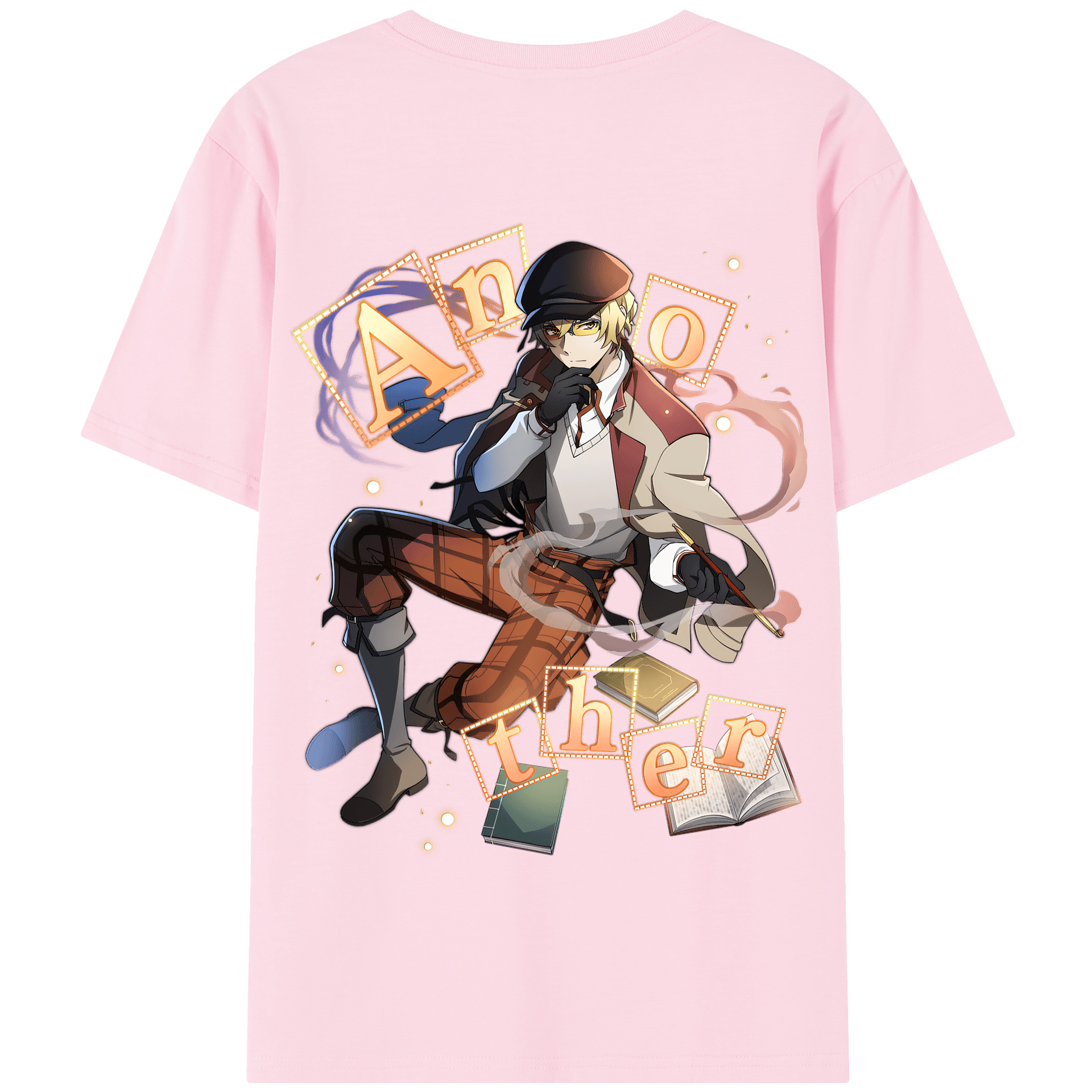 （画像用） 文豪ストレイドッグス Bungo Stray Dogs 綿100％半袖Tシャツ（背面プリント）
