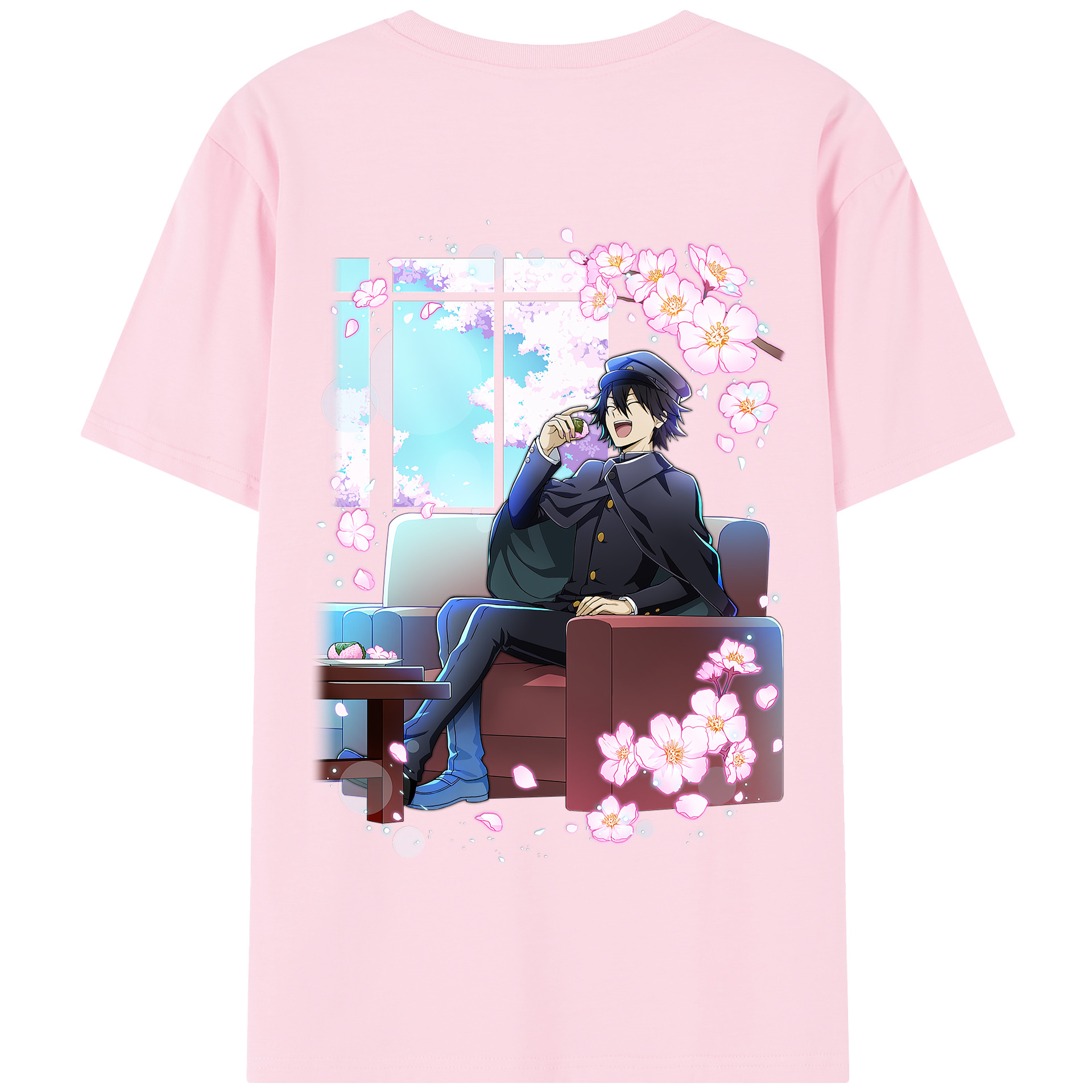 （画像用） 文豪ストレイドッグス Bungo Stray Dogs 綿100％半袖Tシャツ（背面プリント）