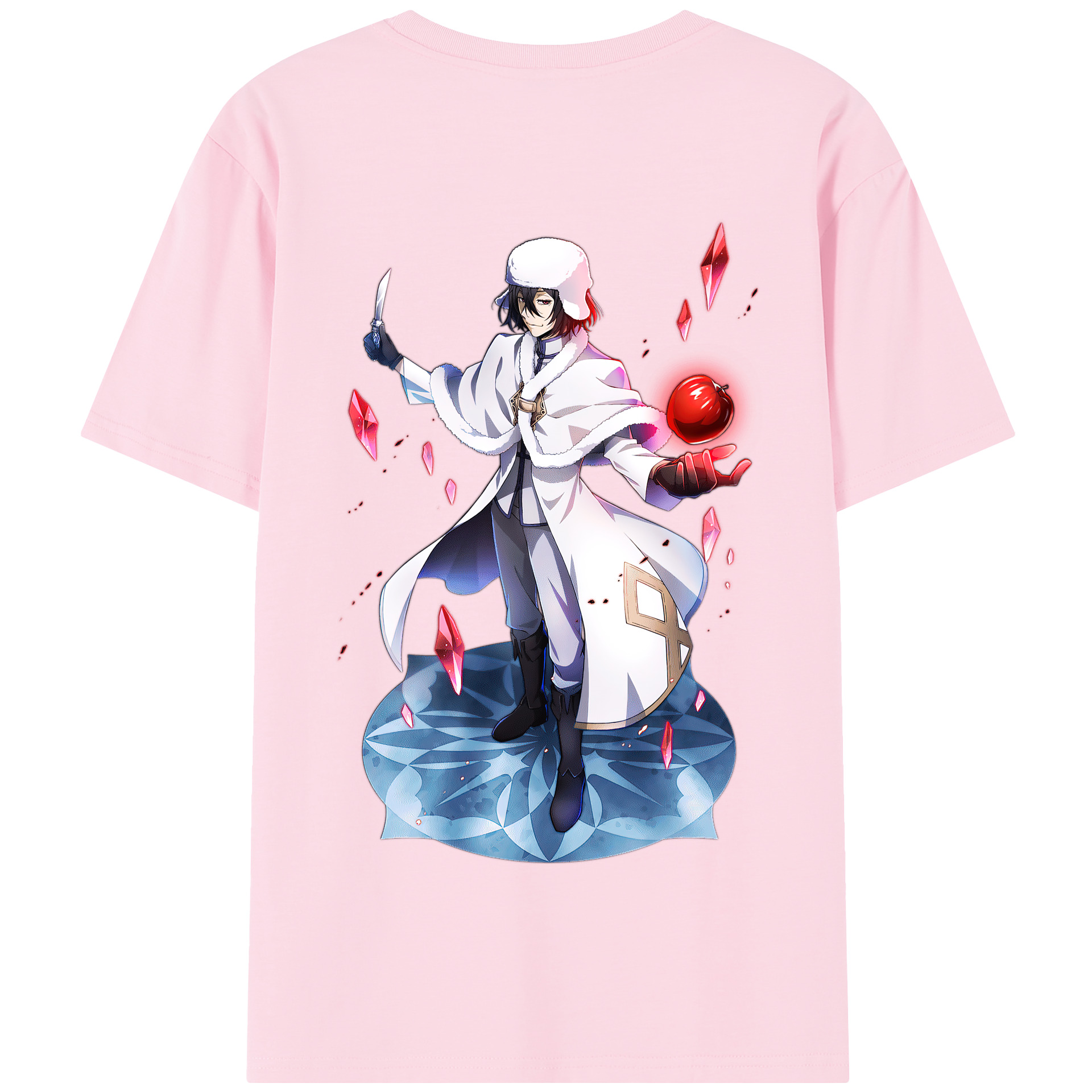（画像用） 文豪ストレイドッグス Bungo Stray Dogs 綿100％半袖Tシャツ（背面プリント）