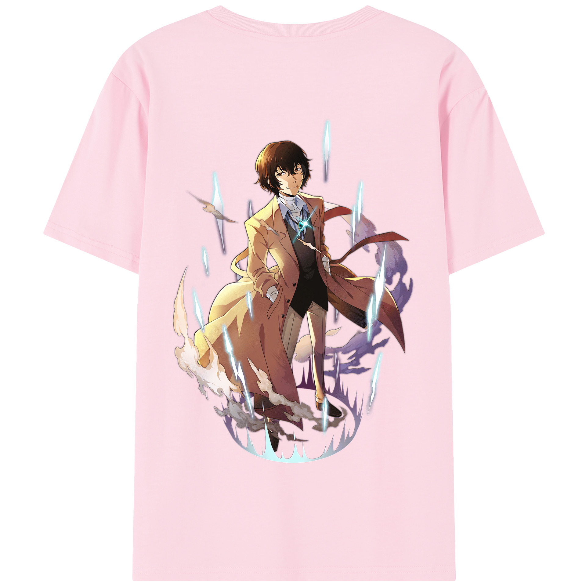 （画像用） 文豪ストレイドッグス Bungo Stray Dogs 綿100％半袖Tシャツ（背面プリント）