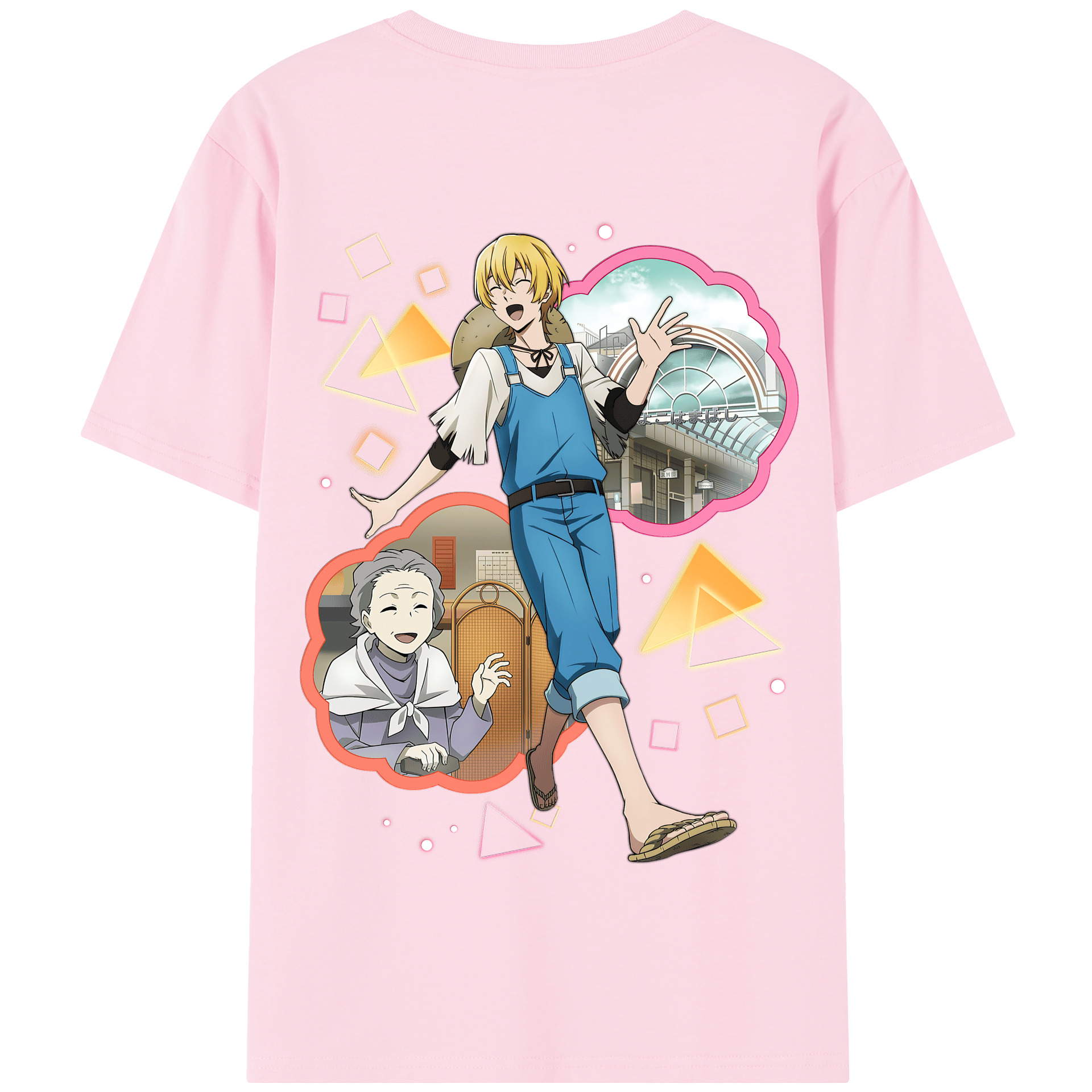 （画像用） 文豪ストレイドッグス Bungo Stray Dogs 綿100％半袖Tシャツ（背面プリント）