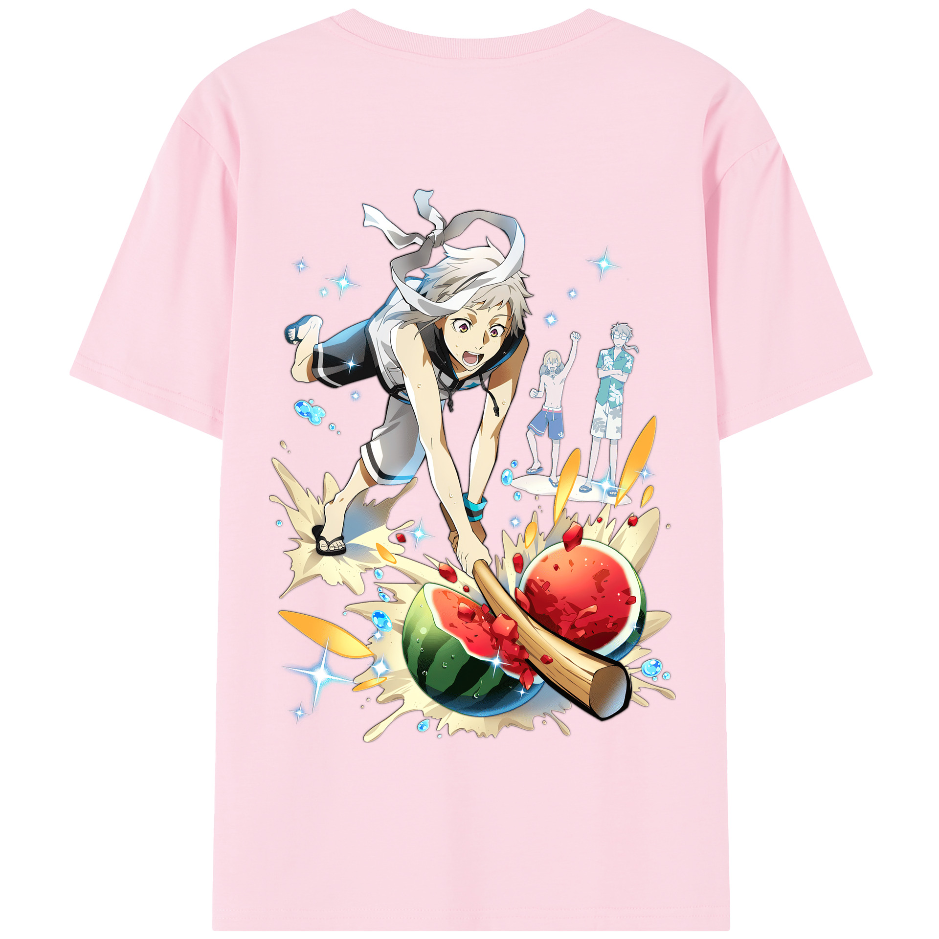 （画像用） 文豪ストレイドッグス Bungo Stray Dogs 綿100％半袖Tシャツ（背面プリント）