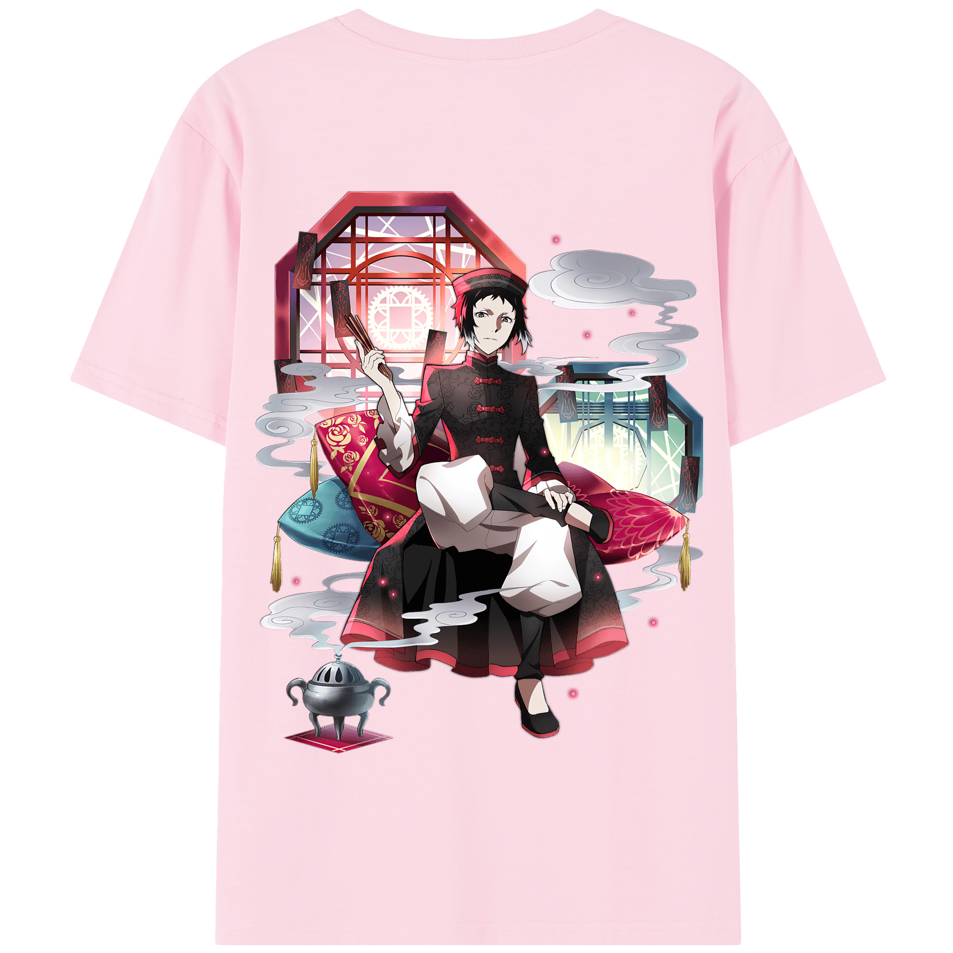 （画像用） 文豪ストレイドッグス Bungo Stray Dogs 綿100％半袖Tシャツ（背面プリント）
