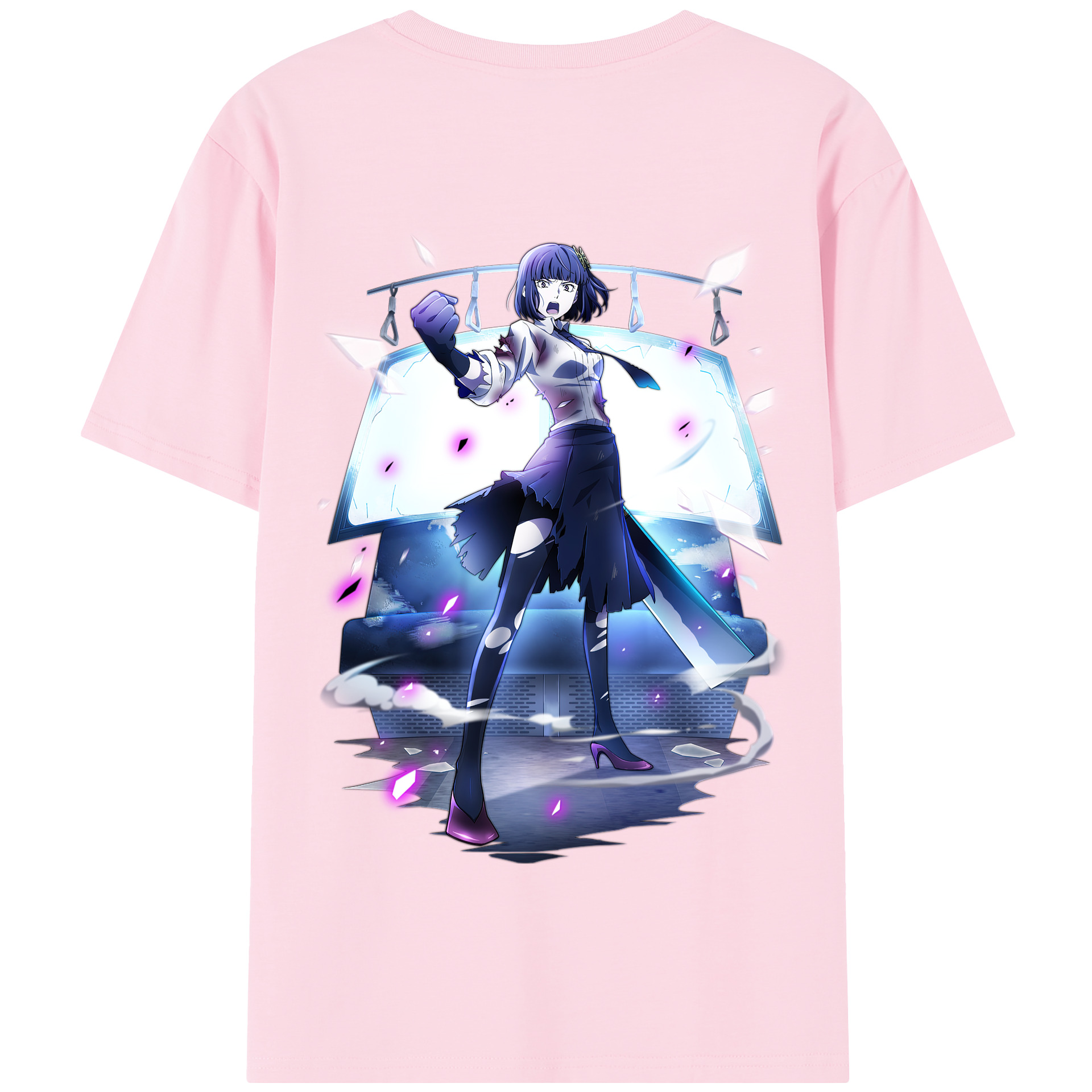 （画像用） 文豪ストレイドッグス Bungo Stray Dogs 綿100％半袖Tシャツ（背面プリント）