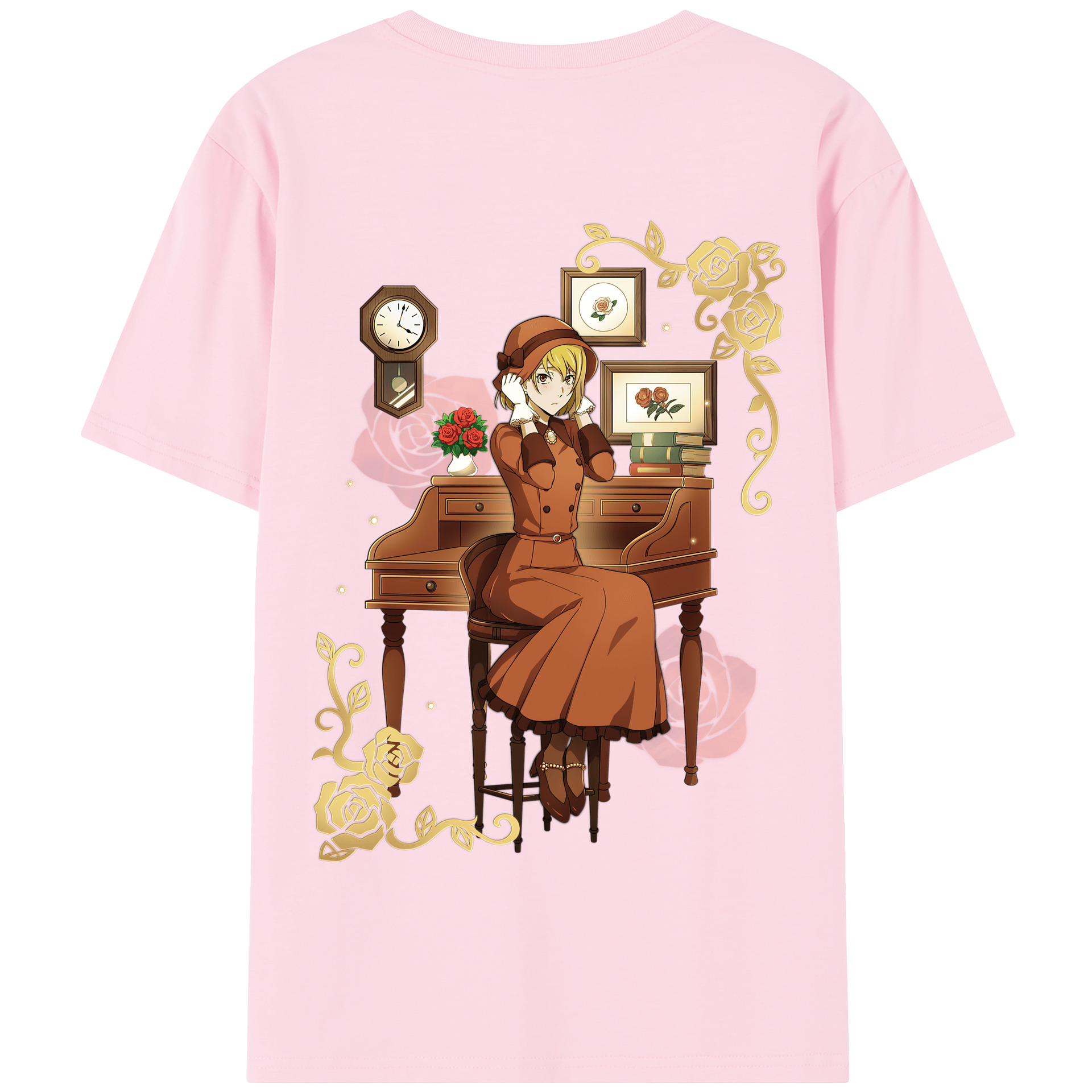 （画像用） 文豪ストレイドッグス Bungo Stray Dogs 綿100％半袖Tシャツ（背面プリント）