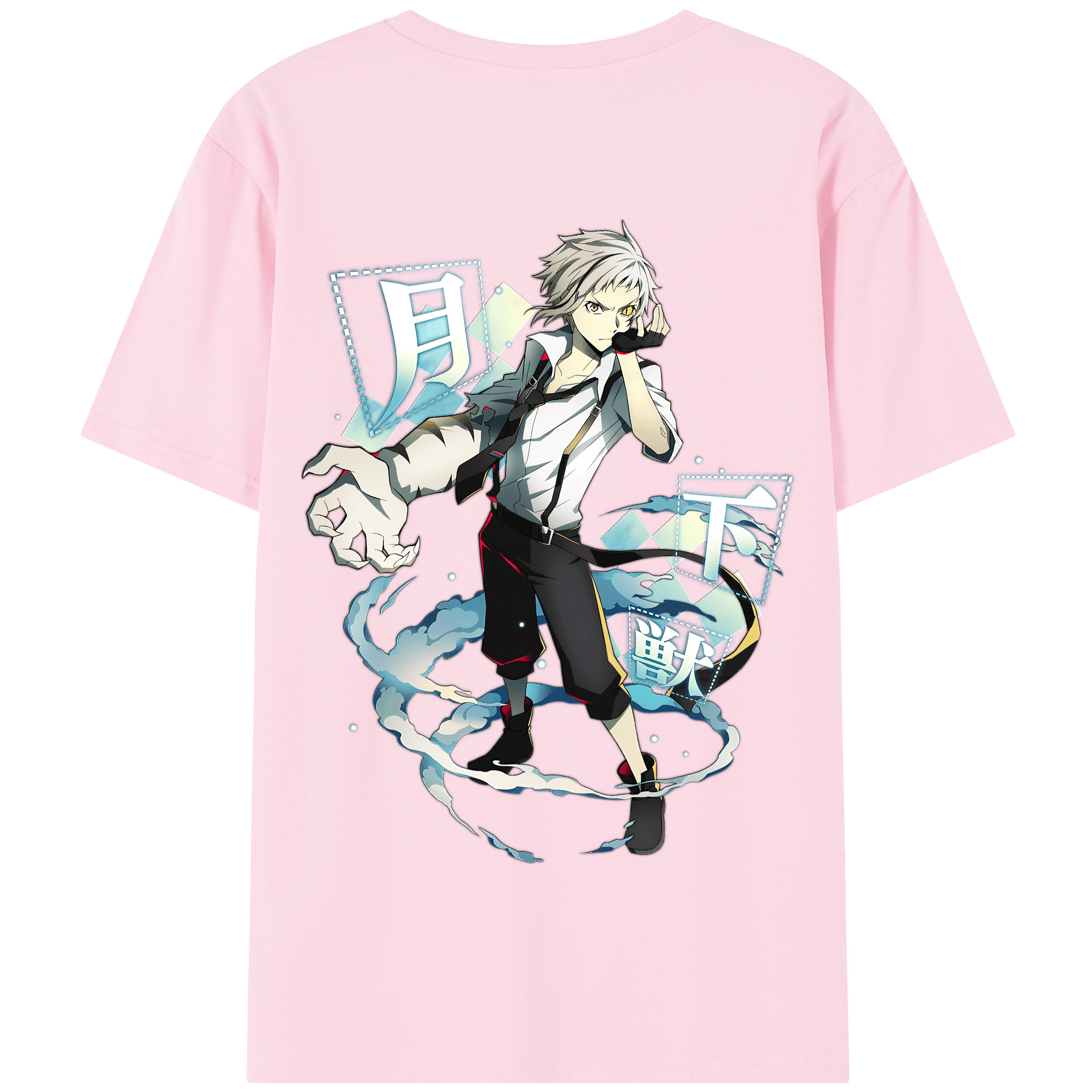 （画像用） 文豪ストレイドッグス Bungo Stray Dogs 綿100％半袖Tシャツ（背面プリント）