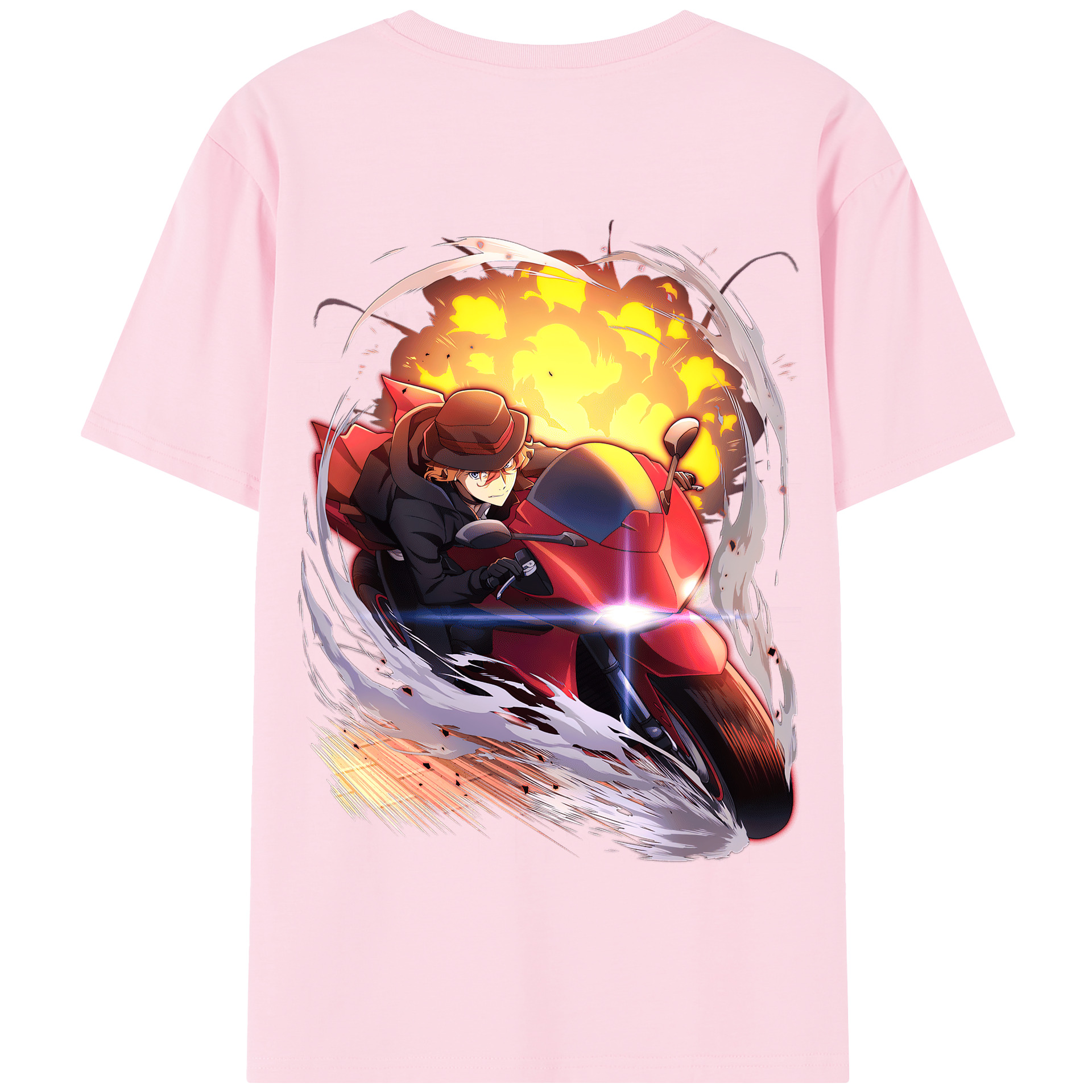 （画像用） 文豪ストレイドッグス Bungo Stray Dogs 綿100％半袖Tシャツ（背面プリント）