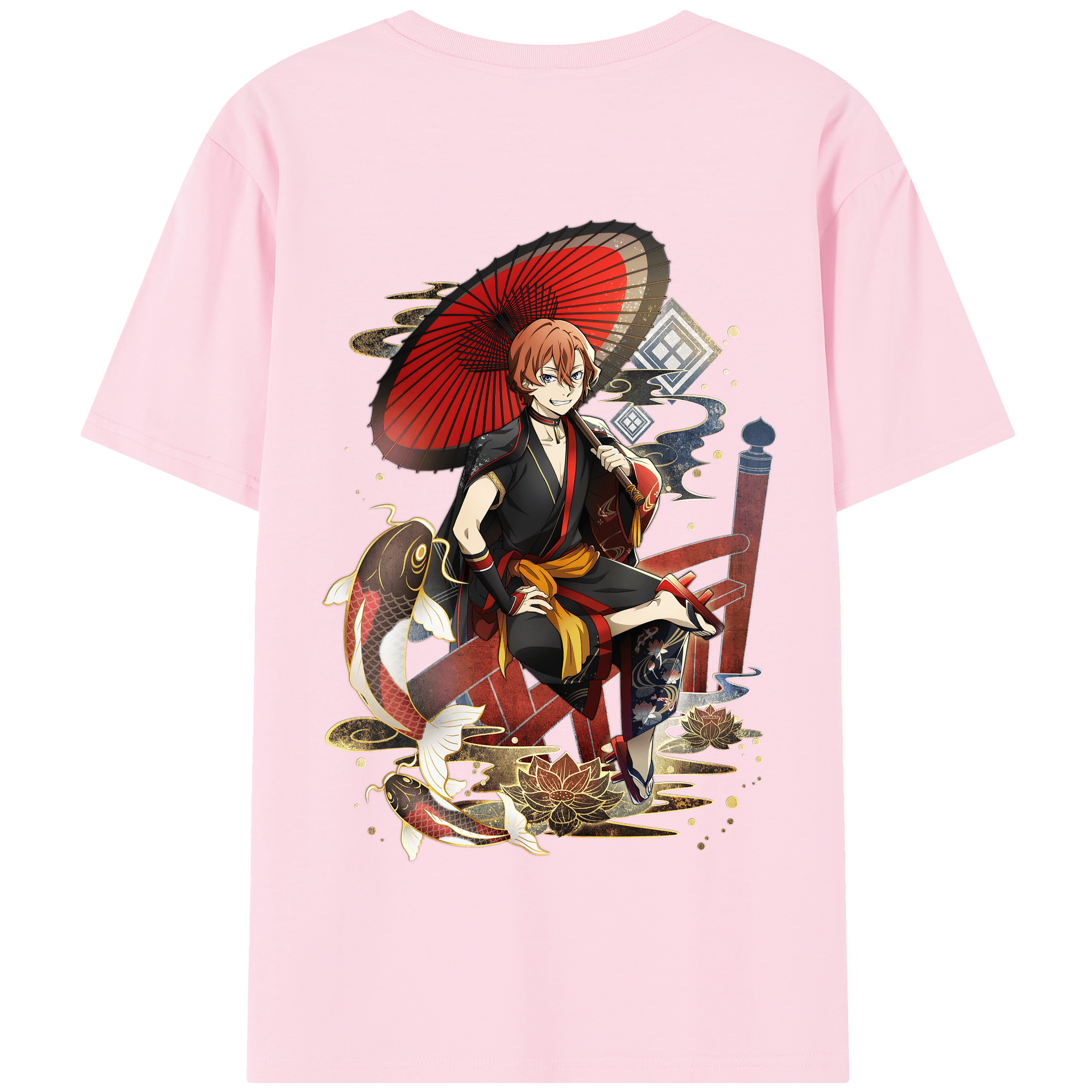 （画像用） 文豪ストレイドッグス Bungo Stray Dogs 綿100％半袖Tシャツ（背面プリント）
