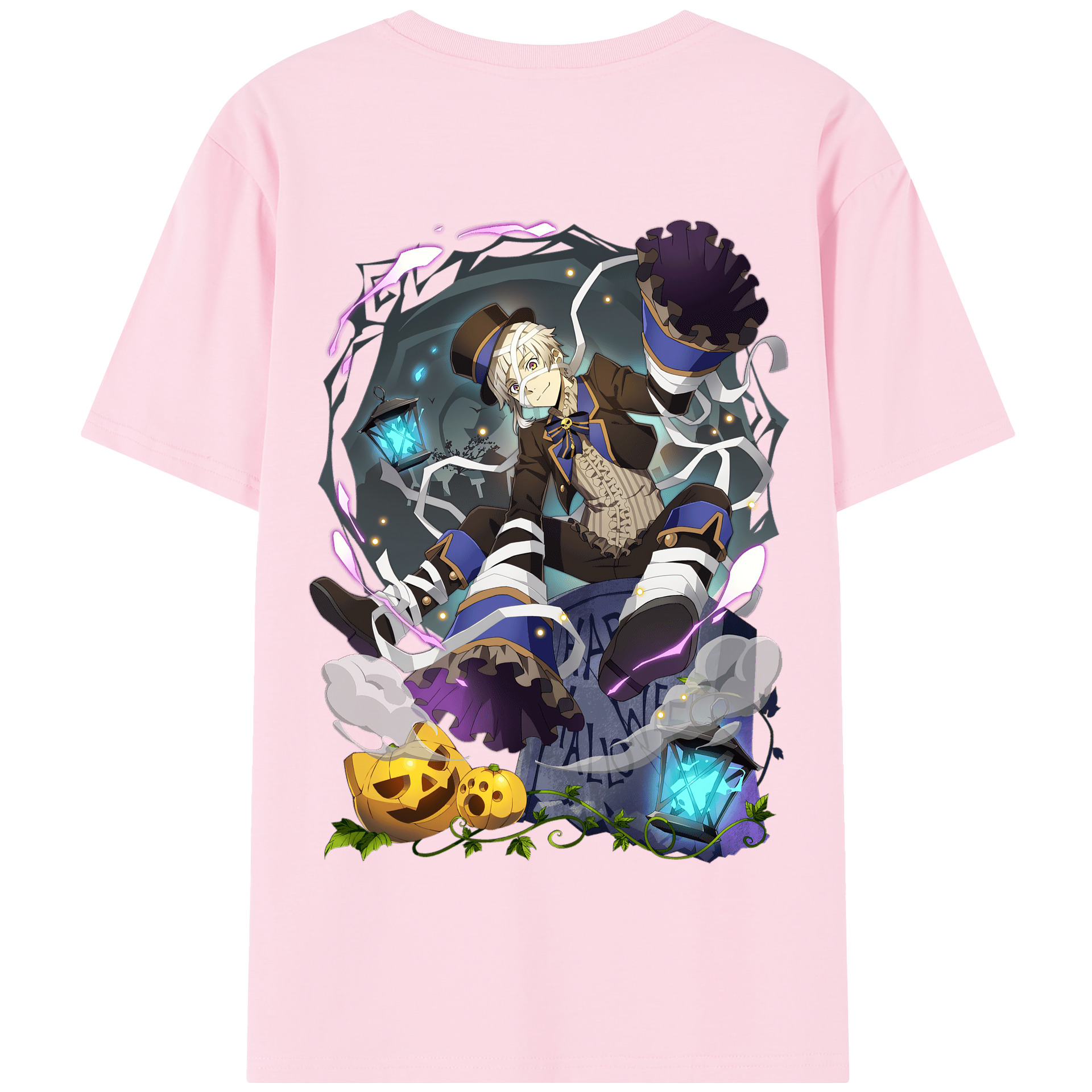 （画像用） 文豪ストレイドッグス Bungo Stray Dogs 綿100％半袖Tシャツ（背面プリント）