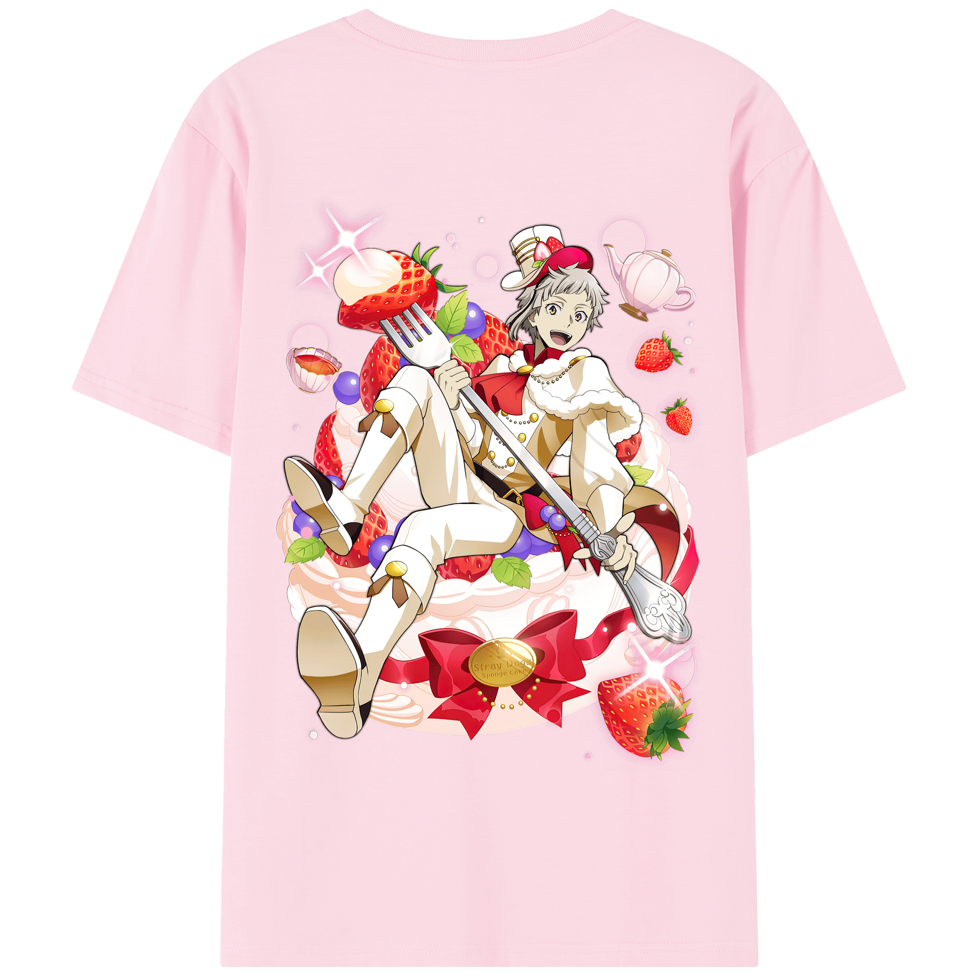 （画像用） 文豪ストレイドッグス Bungo Stray Dogs 綿100％半袖Tシャツ（背面プリント）
