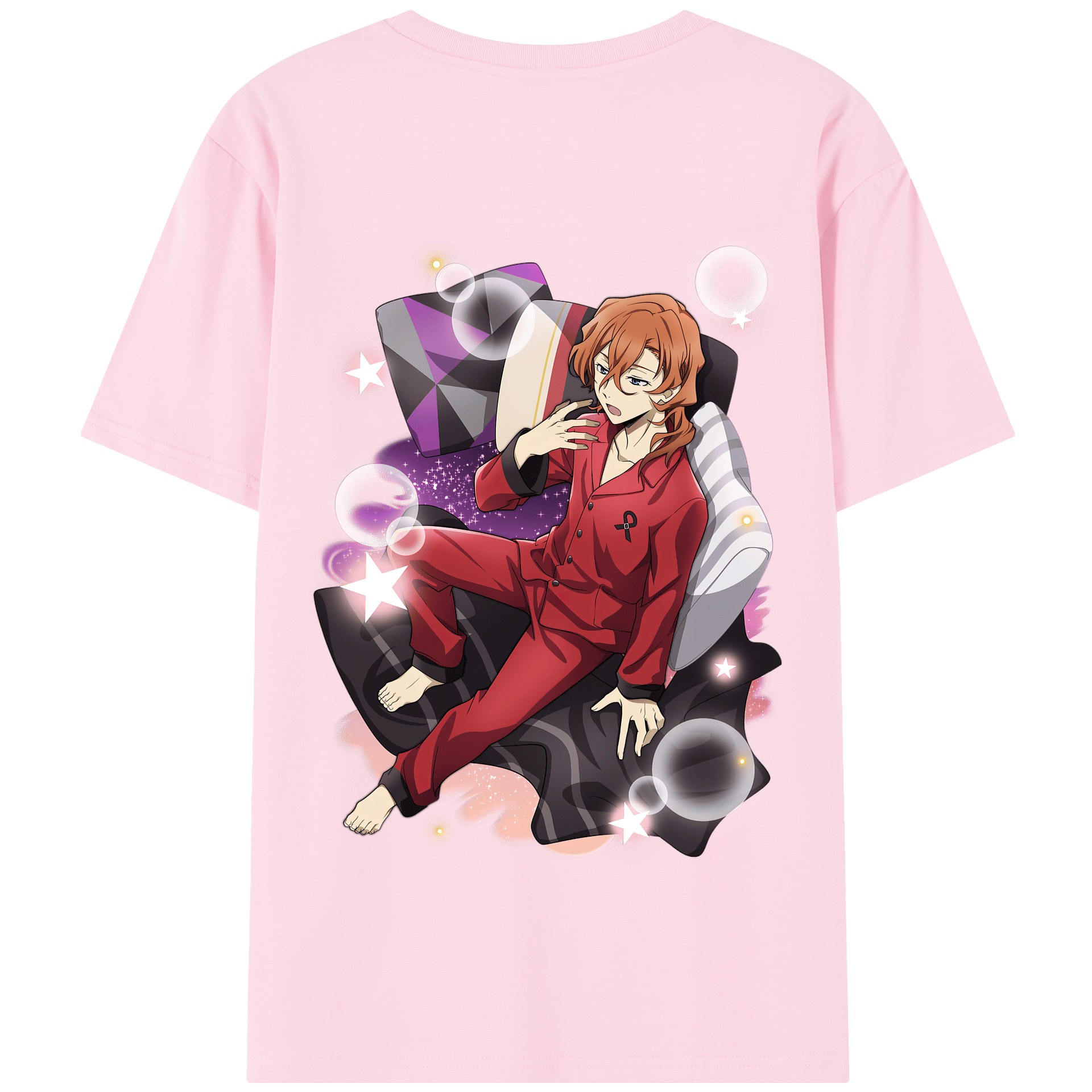 （画像用） 文豪ストレイドッグス Bungo Stray Dogs 綿100％半袖Tシャツ（背面プリント）