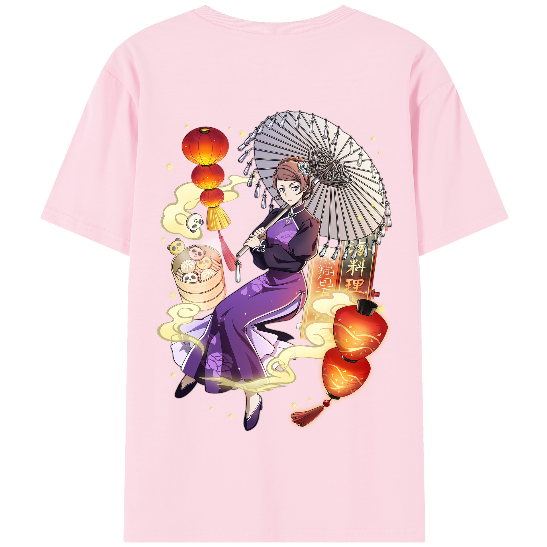 （画像用） 文豪ストレイドッグス Bungo Stray Dogs 綿100％半袖Tシャツ（背面プリント）