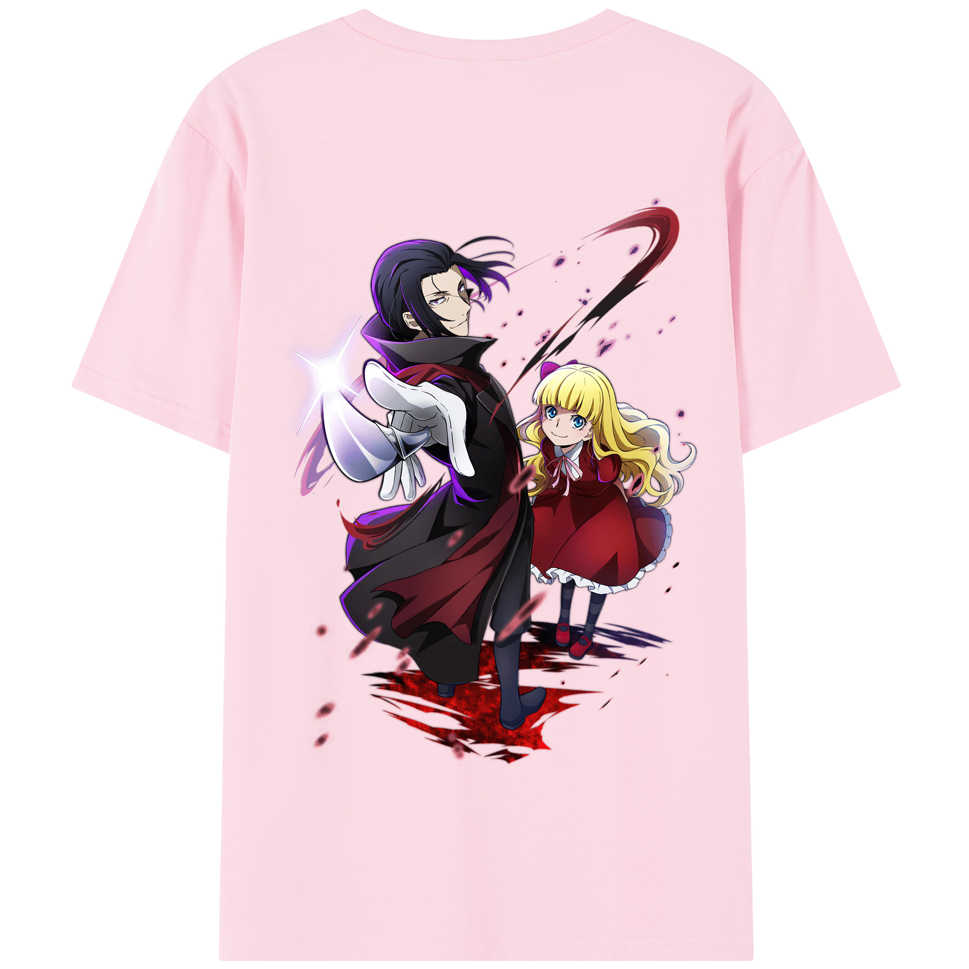 （画像用） 文豪ストレイドッグス Bungo Stray Dogs 綿100％半袖Tシャツ（背面プリント）