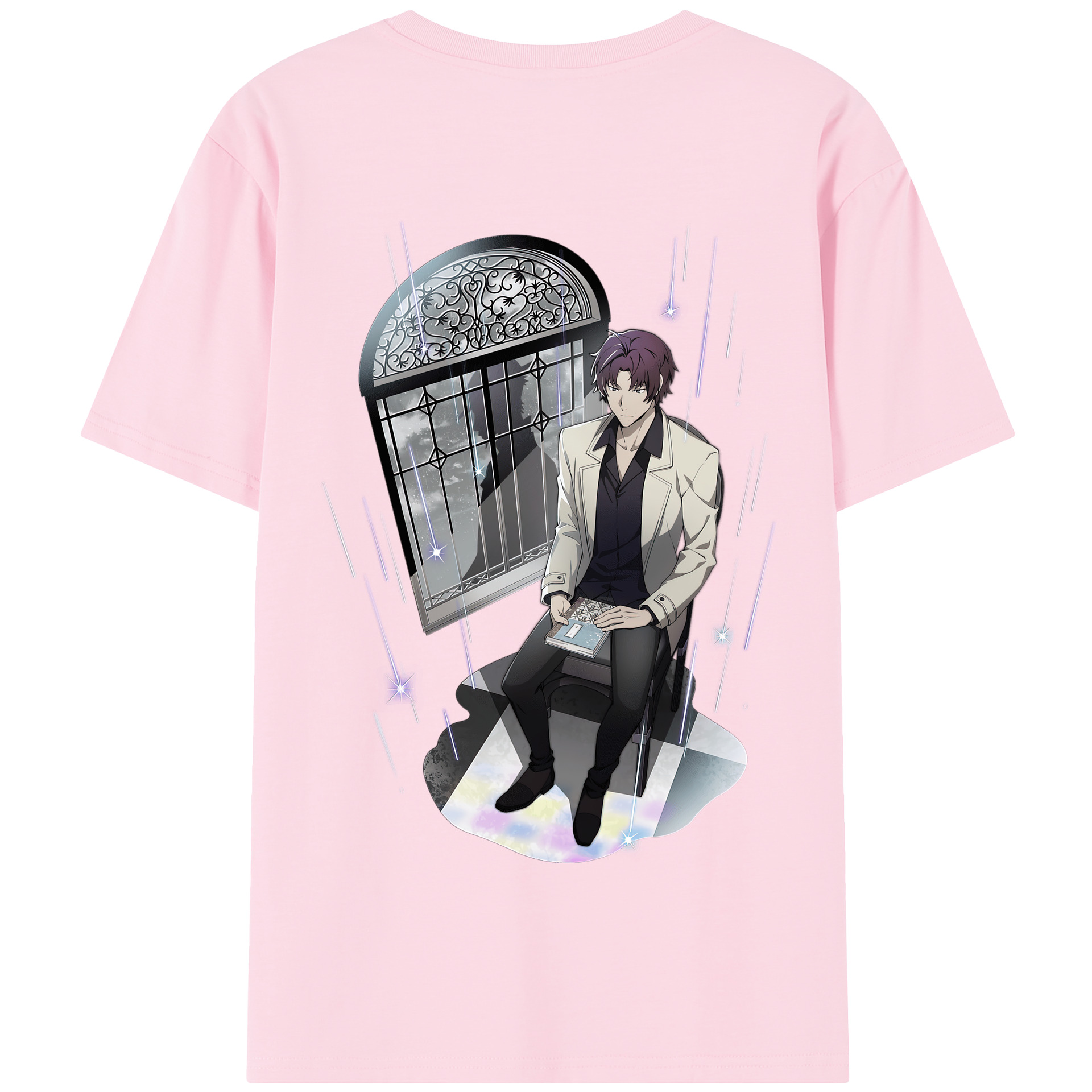 （画像用） 文豪ストレイドッグス Bungo Stray Dogs 綿100％半袖Tシャツ（背面プリント）