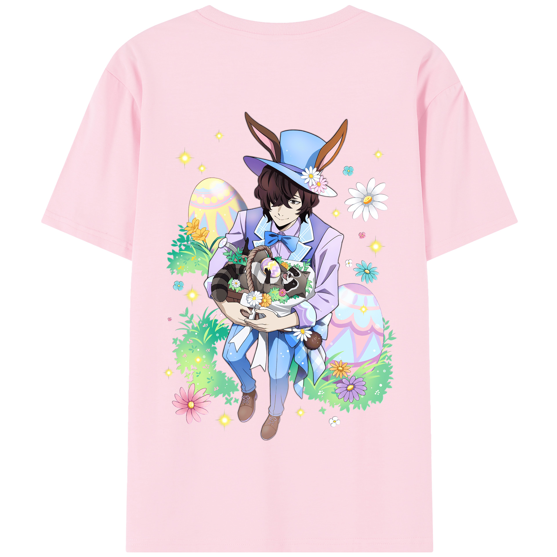 （画像用） 文豪ストレイドッグス Bungo Stray Dogs 綿100％半袖Tシャツ（背面プリント）