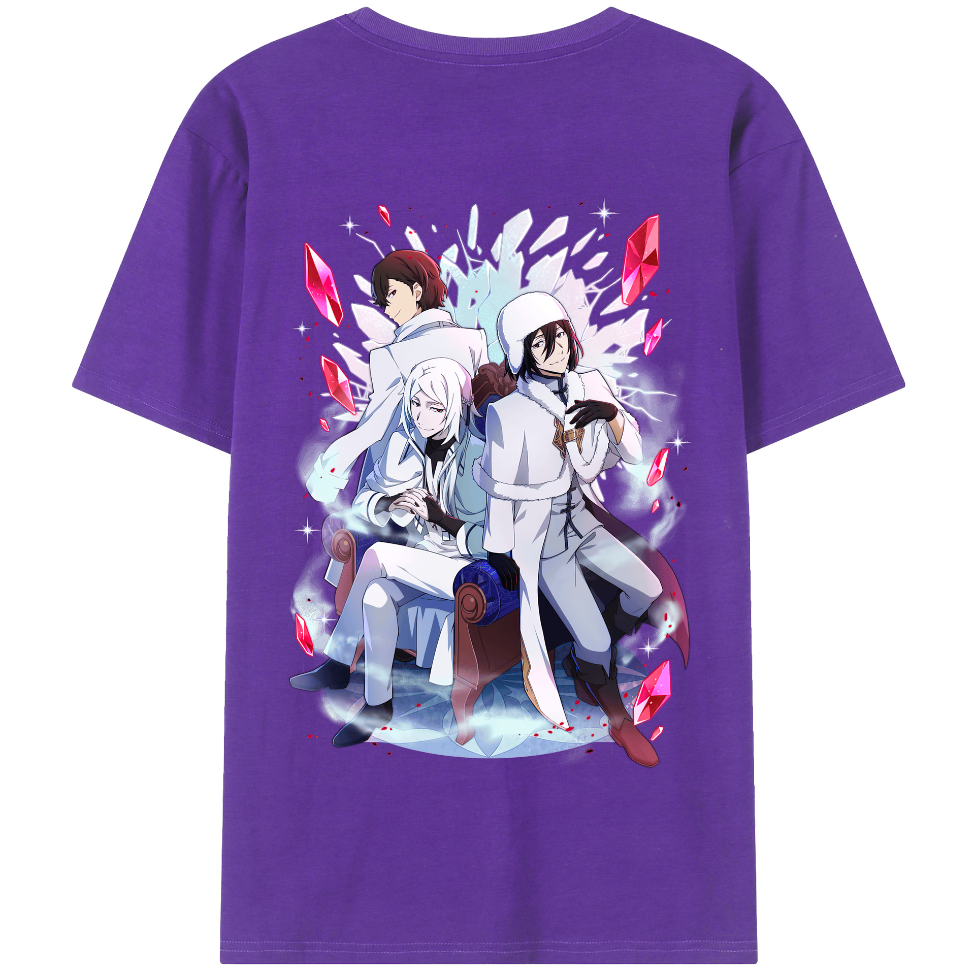 （画像用） 文豪ストレイドッグス Bungo Stray Dogs 綿100％半袖Tシャツ（背面プリント）